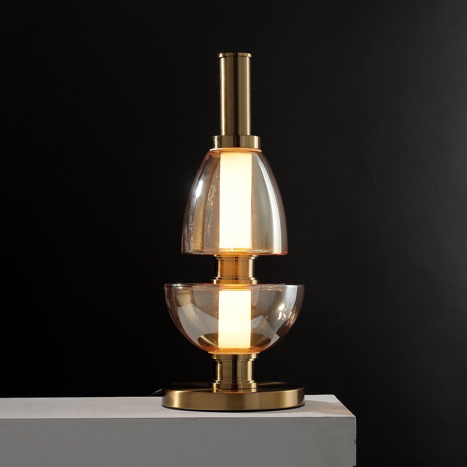 Ivthaarae Glass Table Lamp-Neutral Decor
