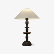 Halenir Wood Fabric Table Lamp-Neutral Decor