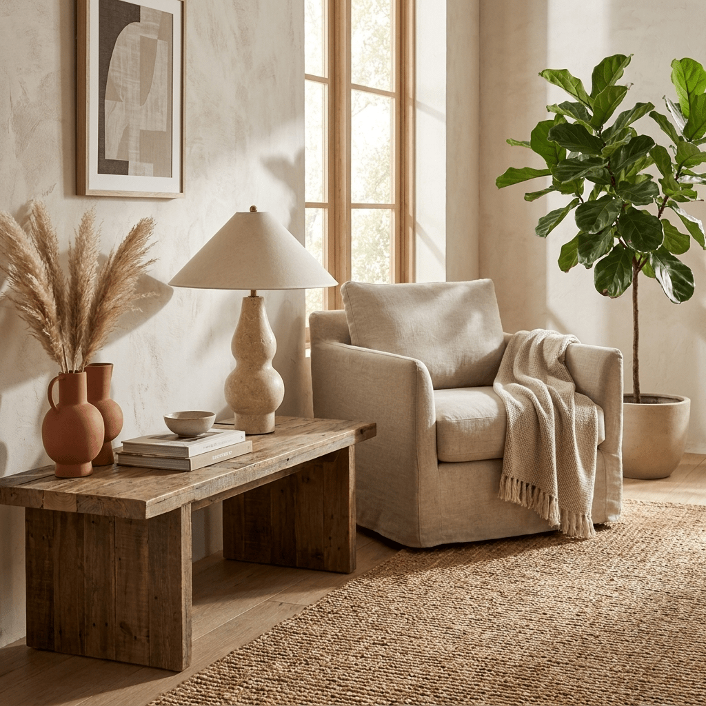Tovelle Yellow Travertine Table Lamp-Neutral Decor
