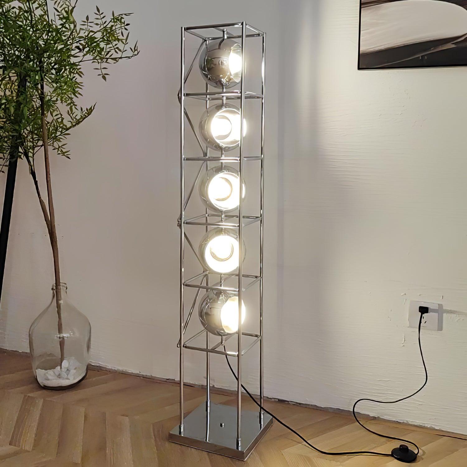 Halvor Industrial Floor Lamp-Neutral Decor