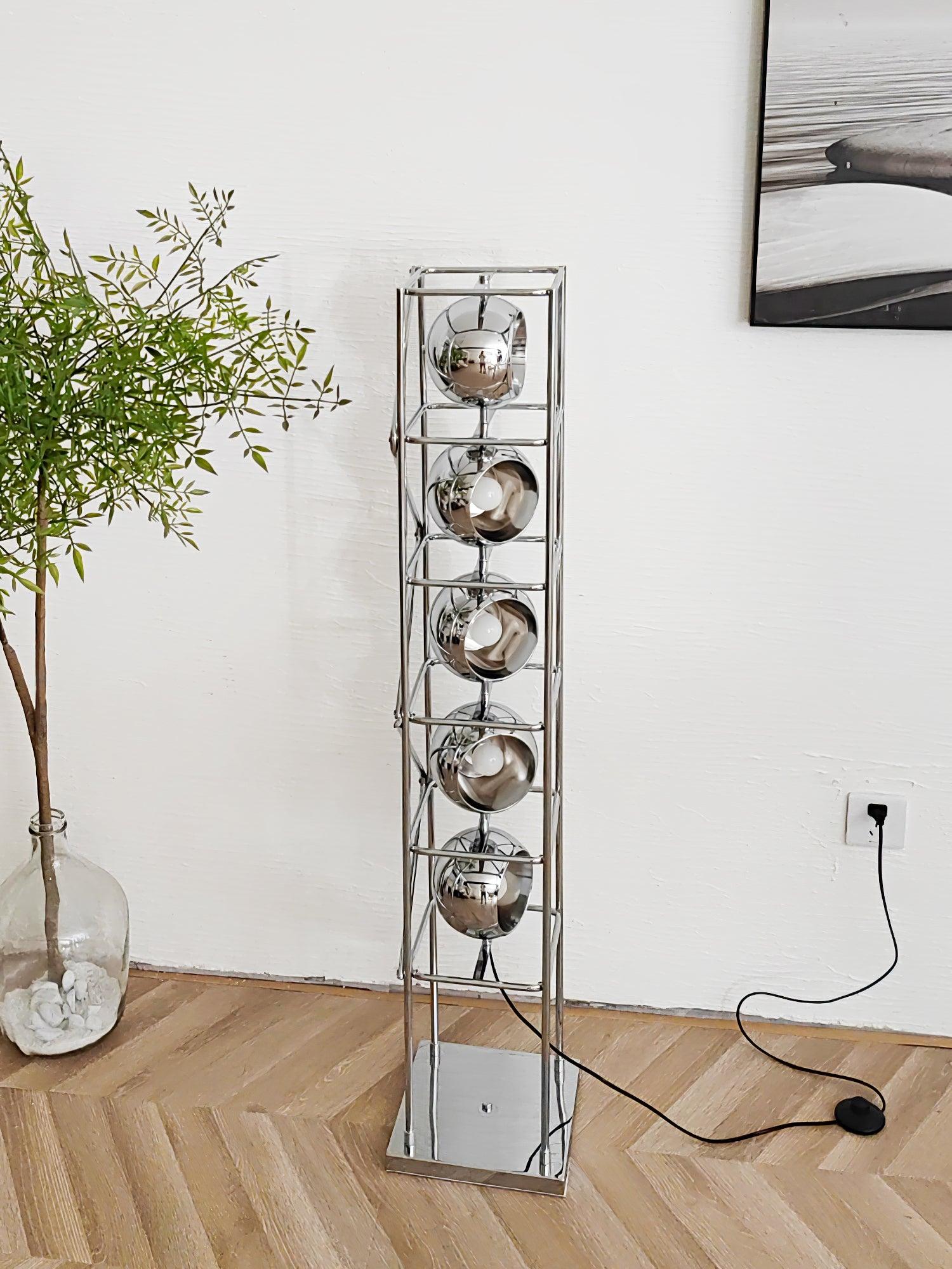 Halvor Industrial Floor Lamp-Neutral Decor