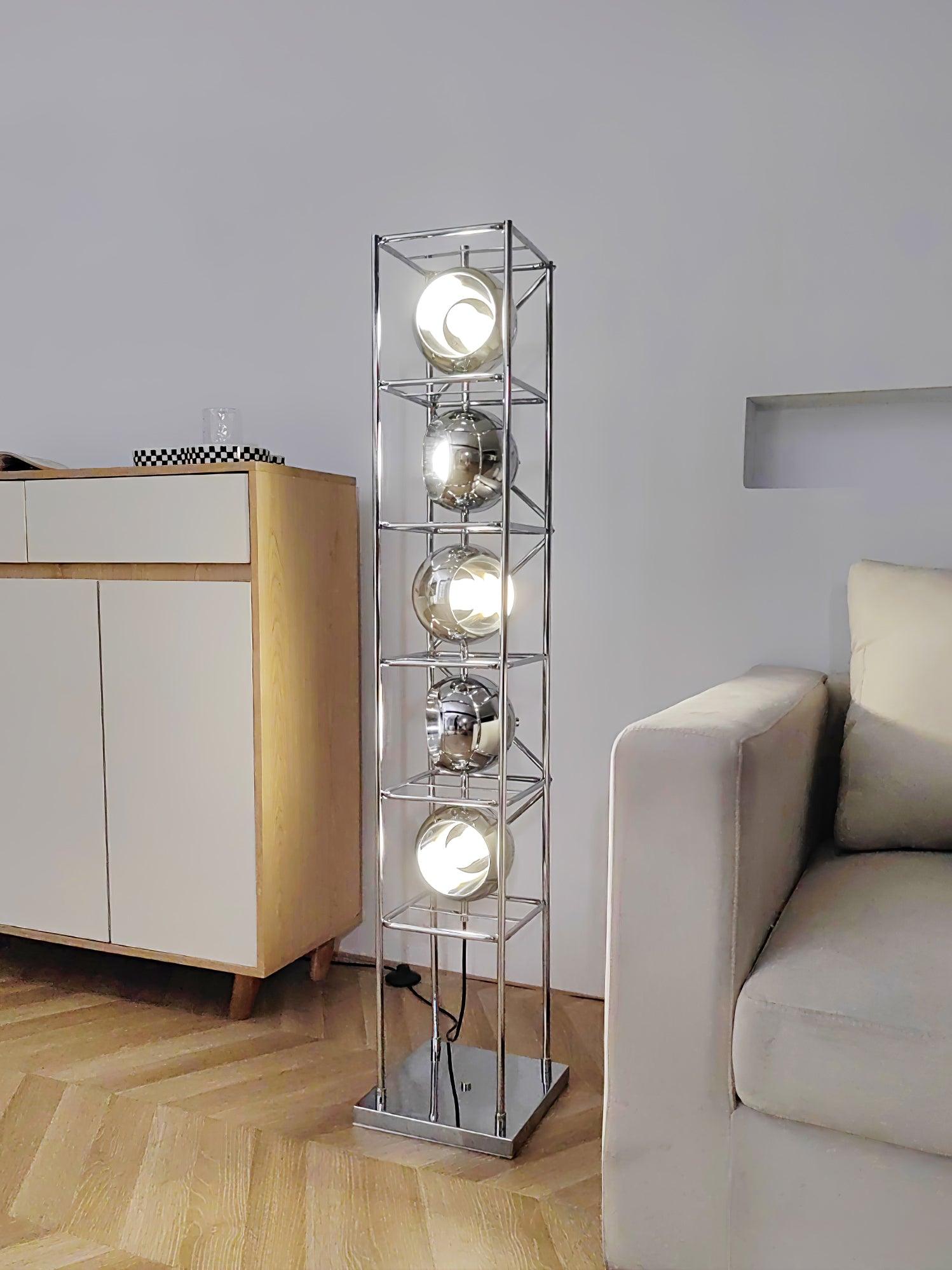 Halvor Industrial Floor Lamp-Neutral Decor