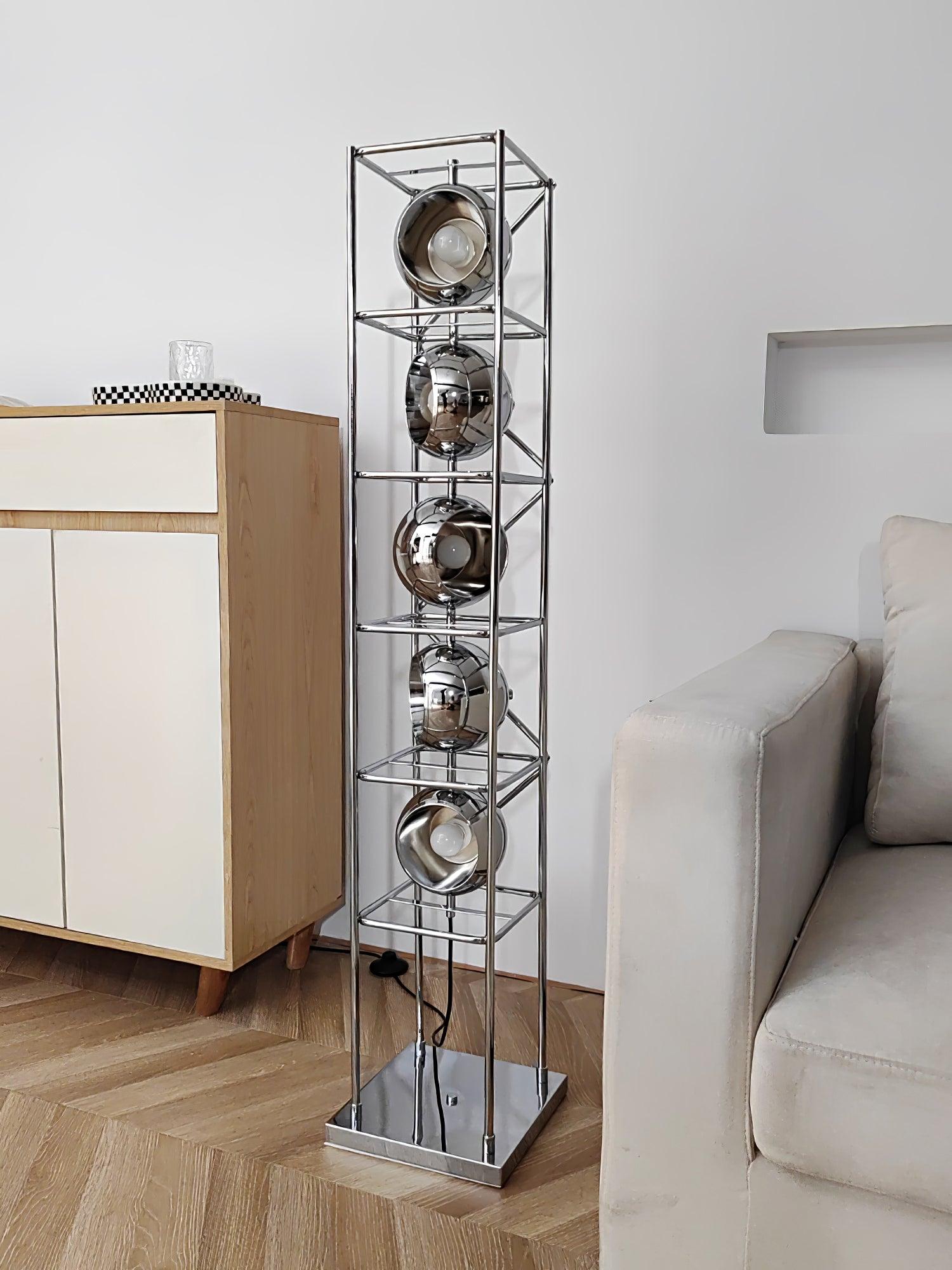 Halvor Industrial Floor Lamp-Neutral Decor