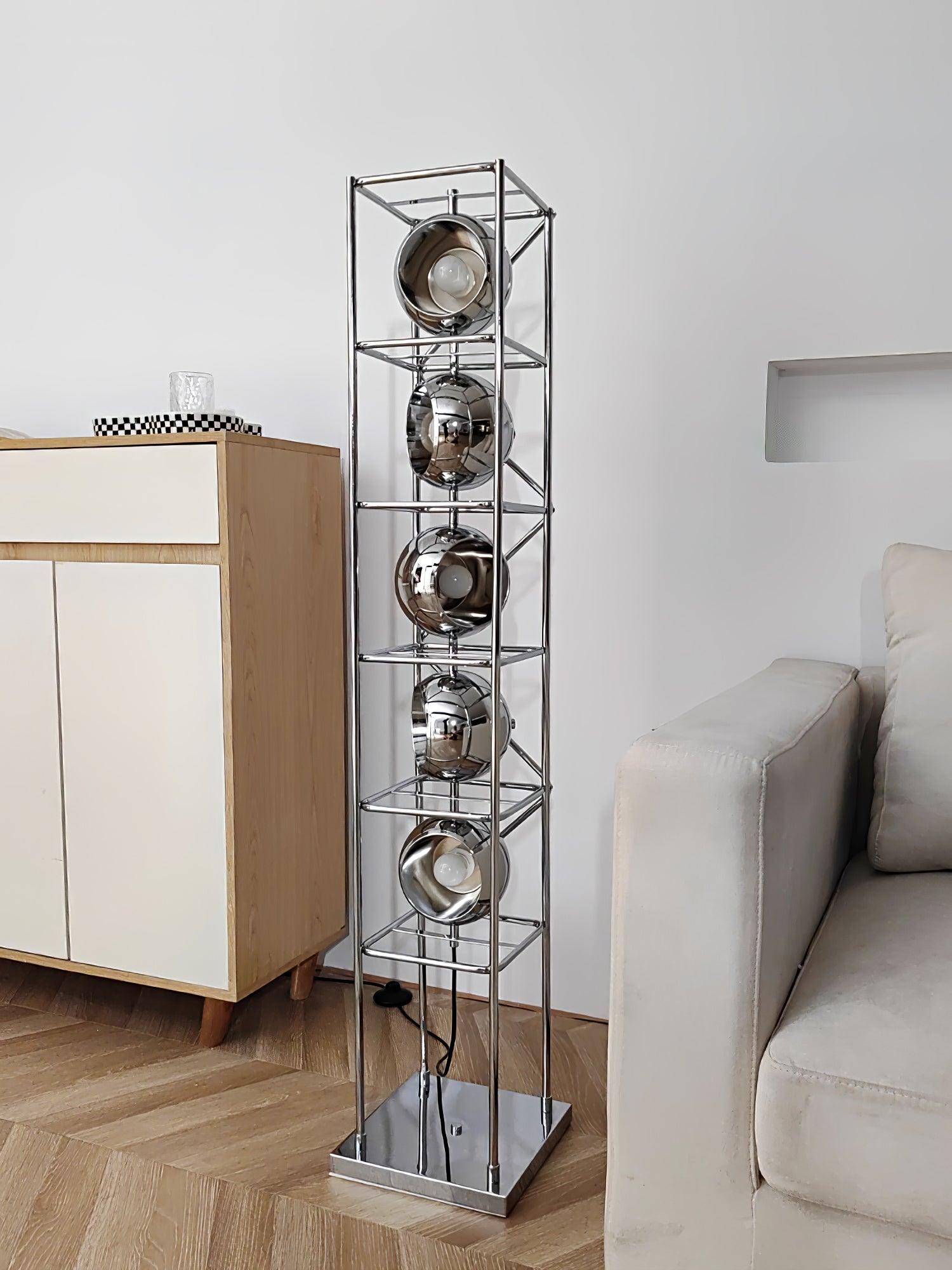 Halvor Industrial Floor Lamp-Neutral Decor