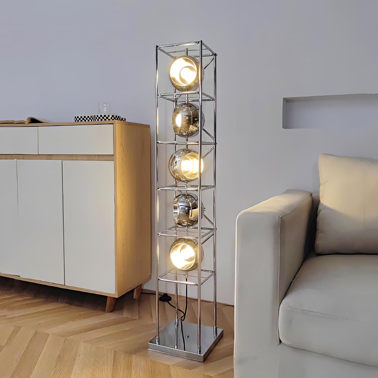 Halvor Industrial Floor Lamp-Neutral Decor