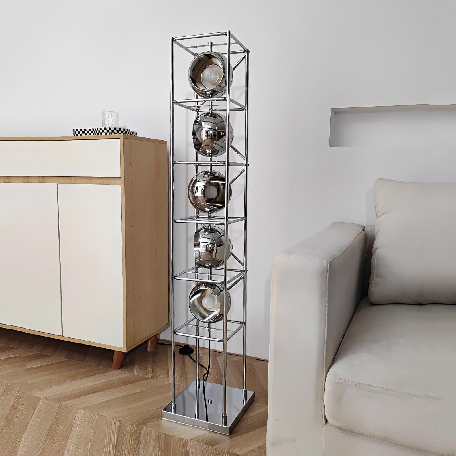 Halvor Industrial Floor Lamp-Neutral Decor