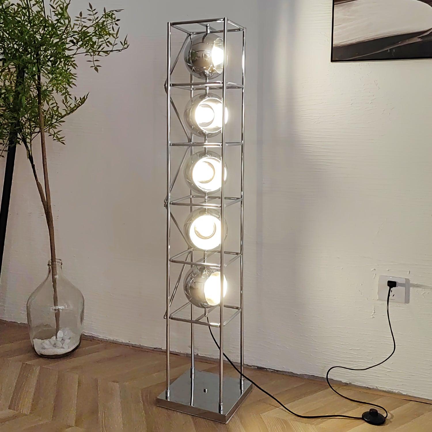 Halvor Industrial Floor Lamp-Neutral Decor