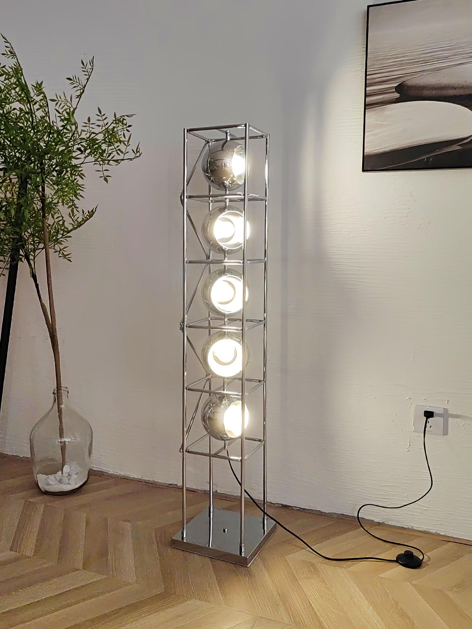 Halvor Industrial Floor Lamp-Neutral Decor
