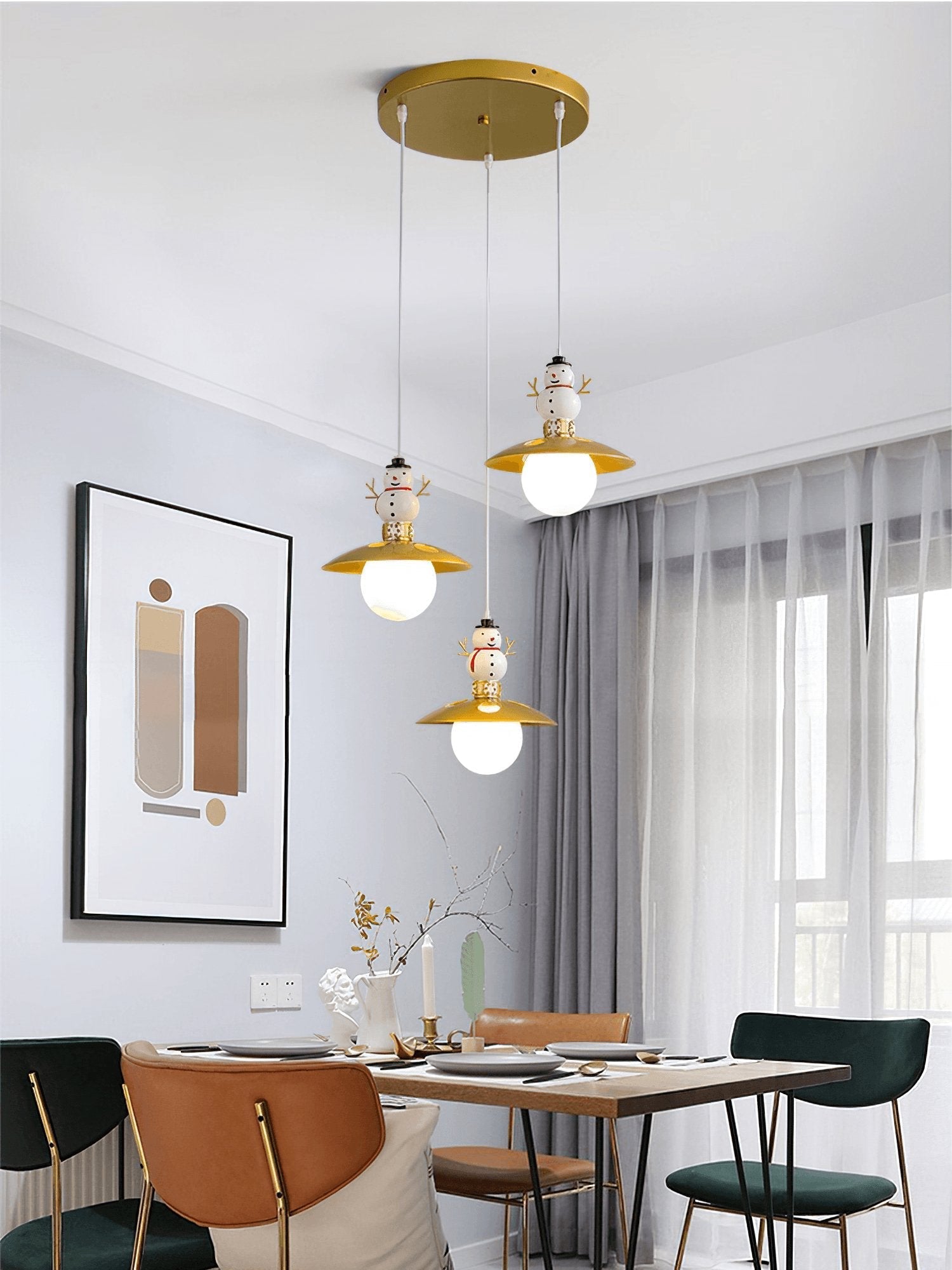 Viroxen Resin Whimsical Pendant Lights-Neutral Decor