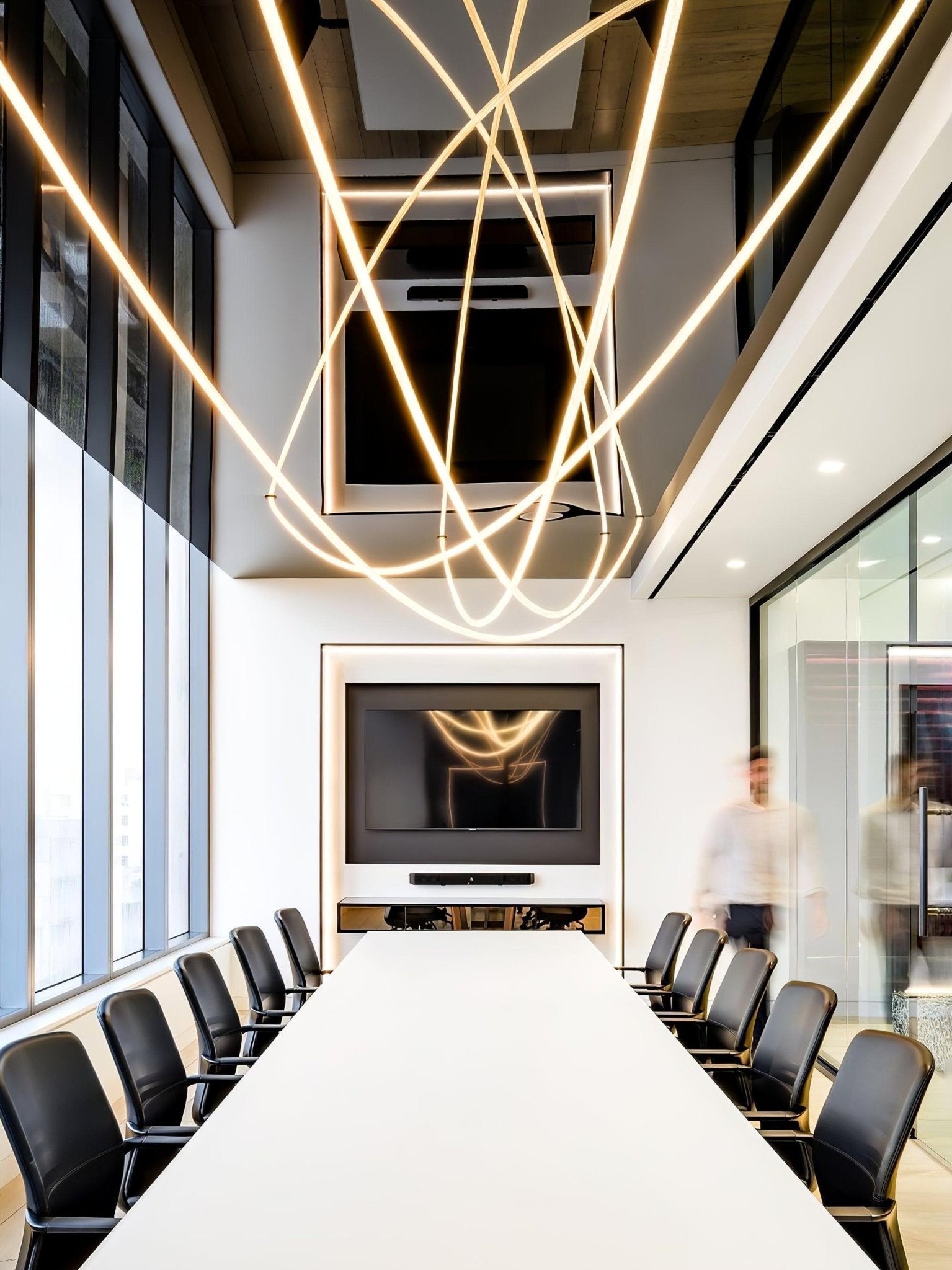 Fenris Pendant Lamp Flexible Curve Silicone Brass-Neutral Decor