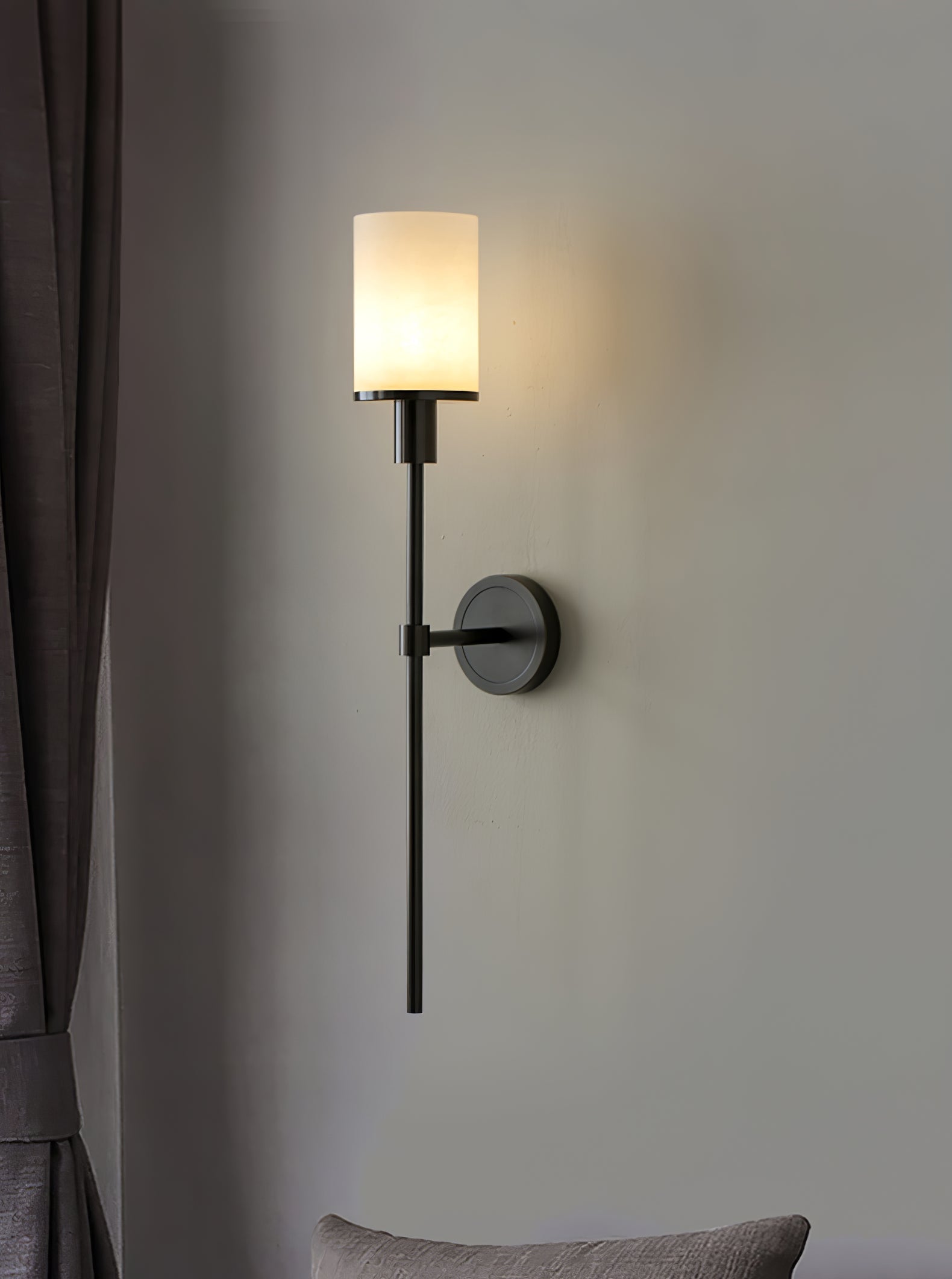 Mycara Nordic Art Classic Alabaster Sconce Wall lamp-Neutral Decor