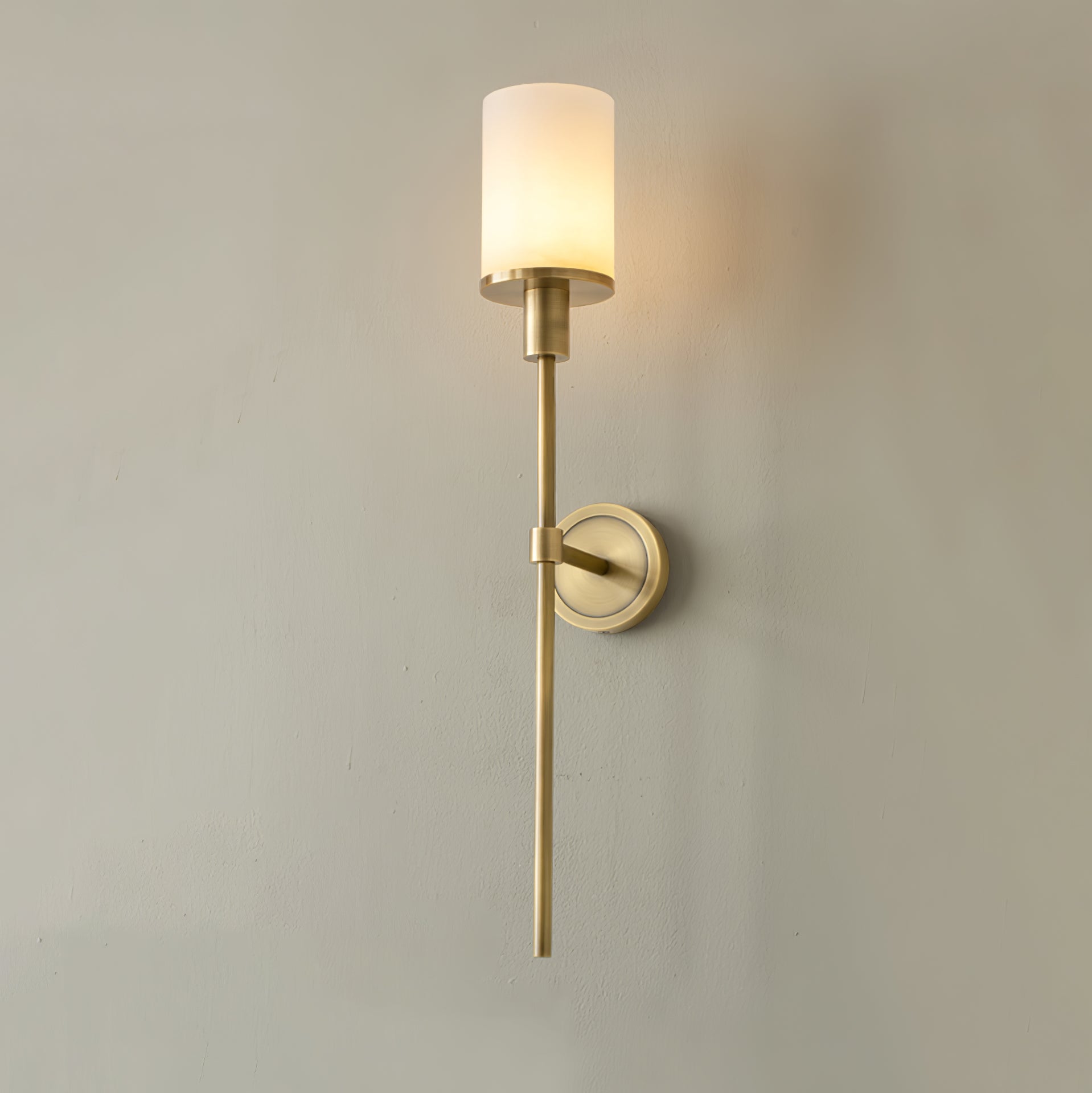 Mycara Nordic Art Classic Alabaster Sconce Wall lamp-Neutral Decor
