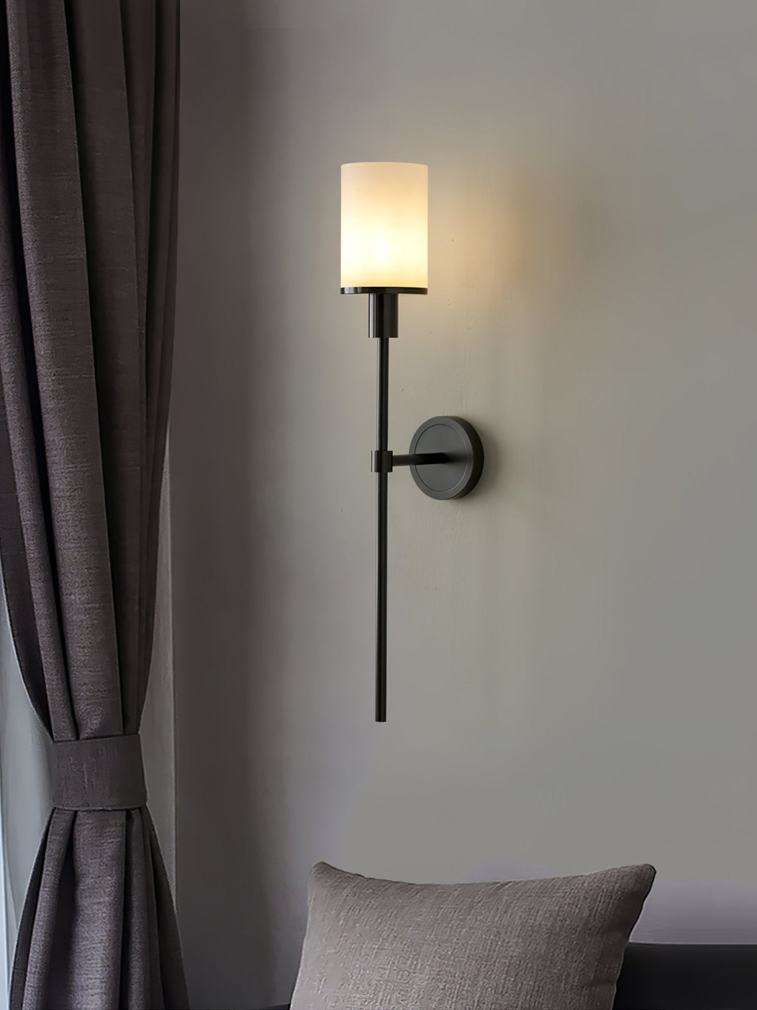 Mycara Nordic Art Classic Alabaster Sconce Wall lamp-Neutral Decor