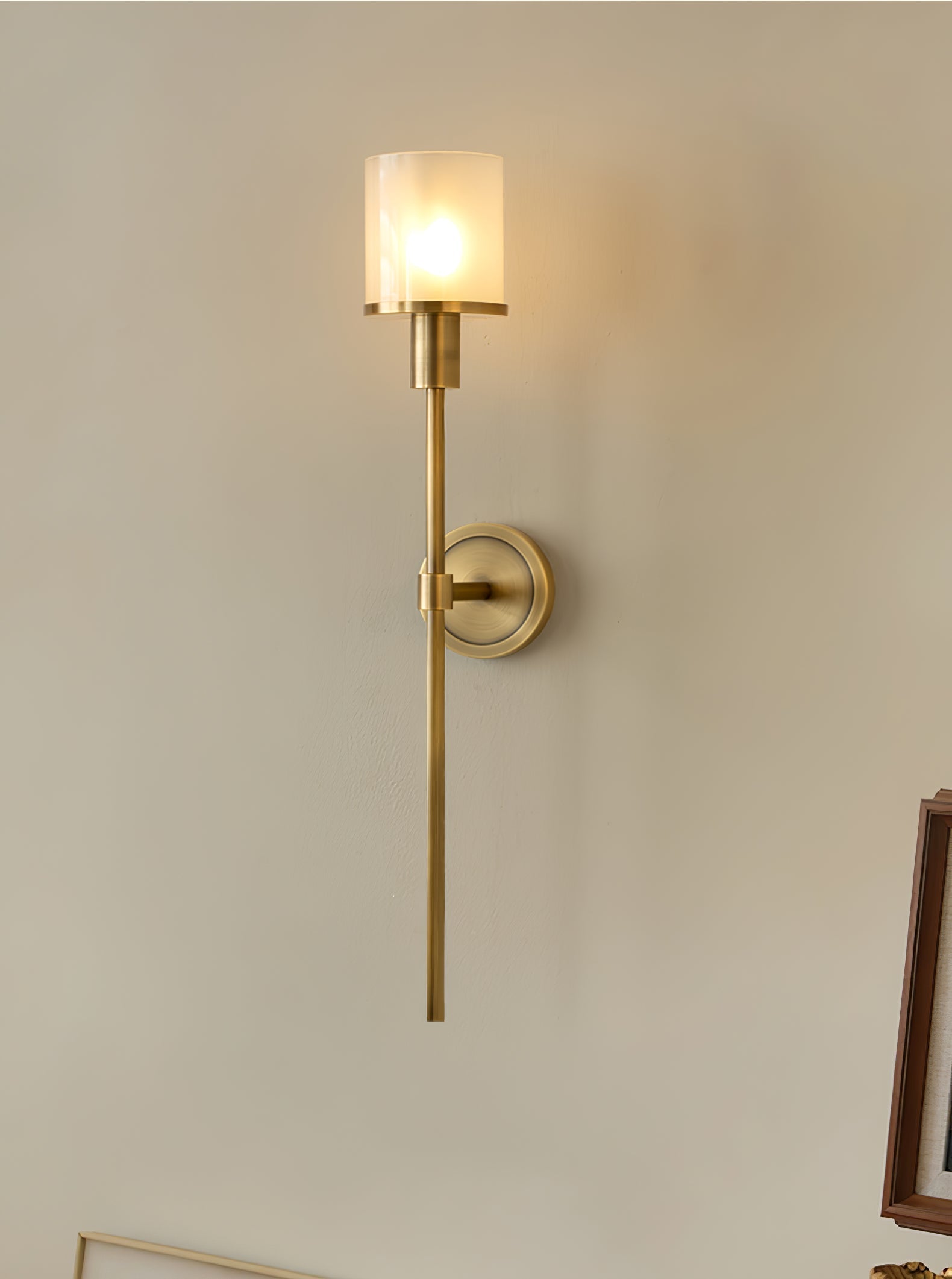 Mycara Nordic Art Classic Alabaster Sconce Wall lamp-Neutral Decor