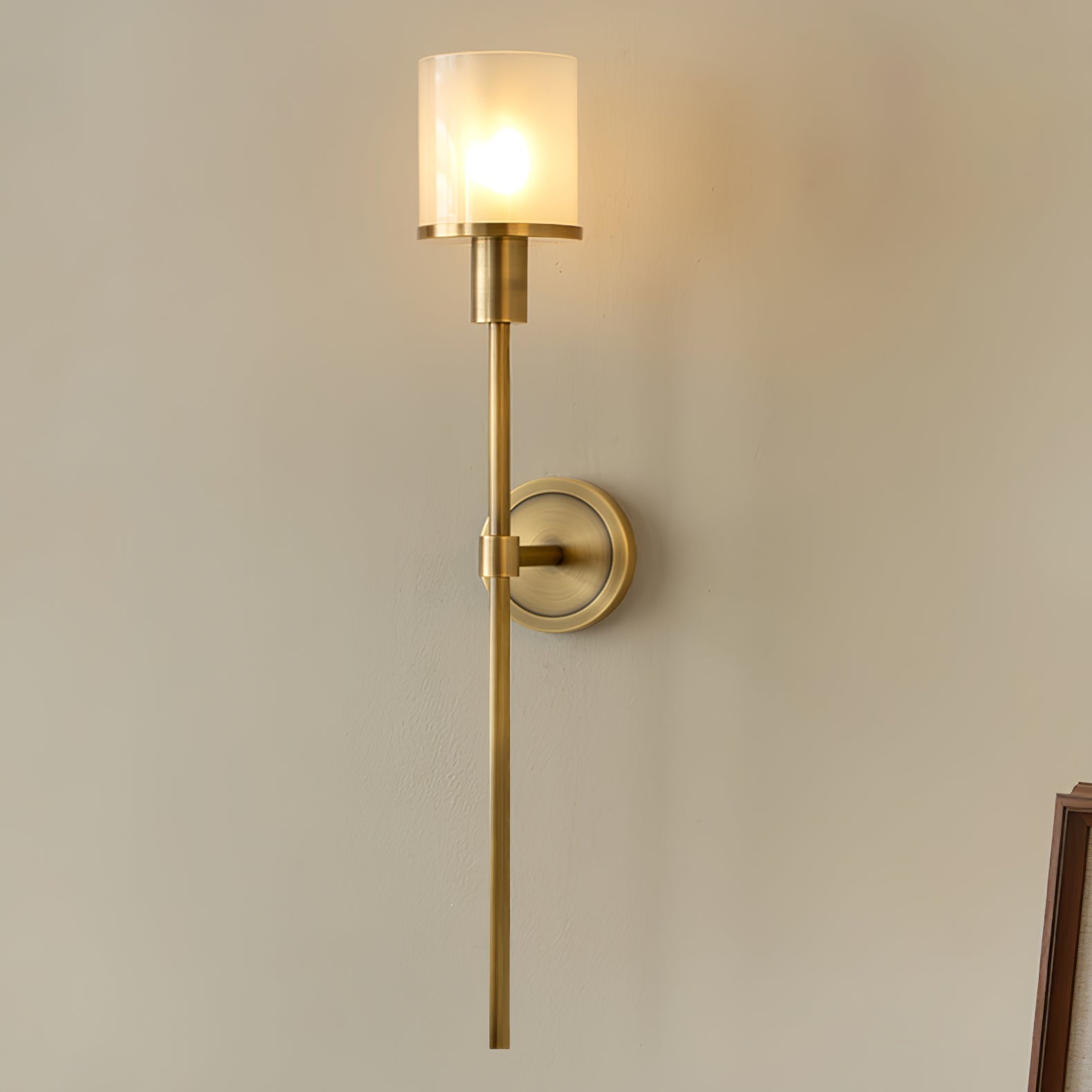 Mycara Nordic Art Classic Alabaster Sconce Wall lamp-Neutral Decor