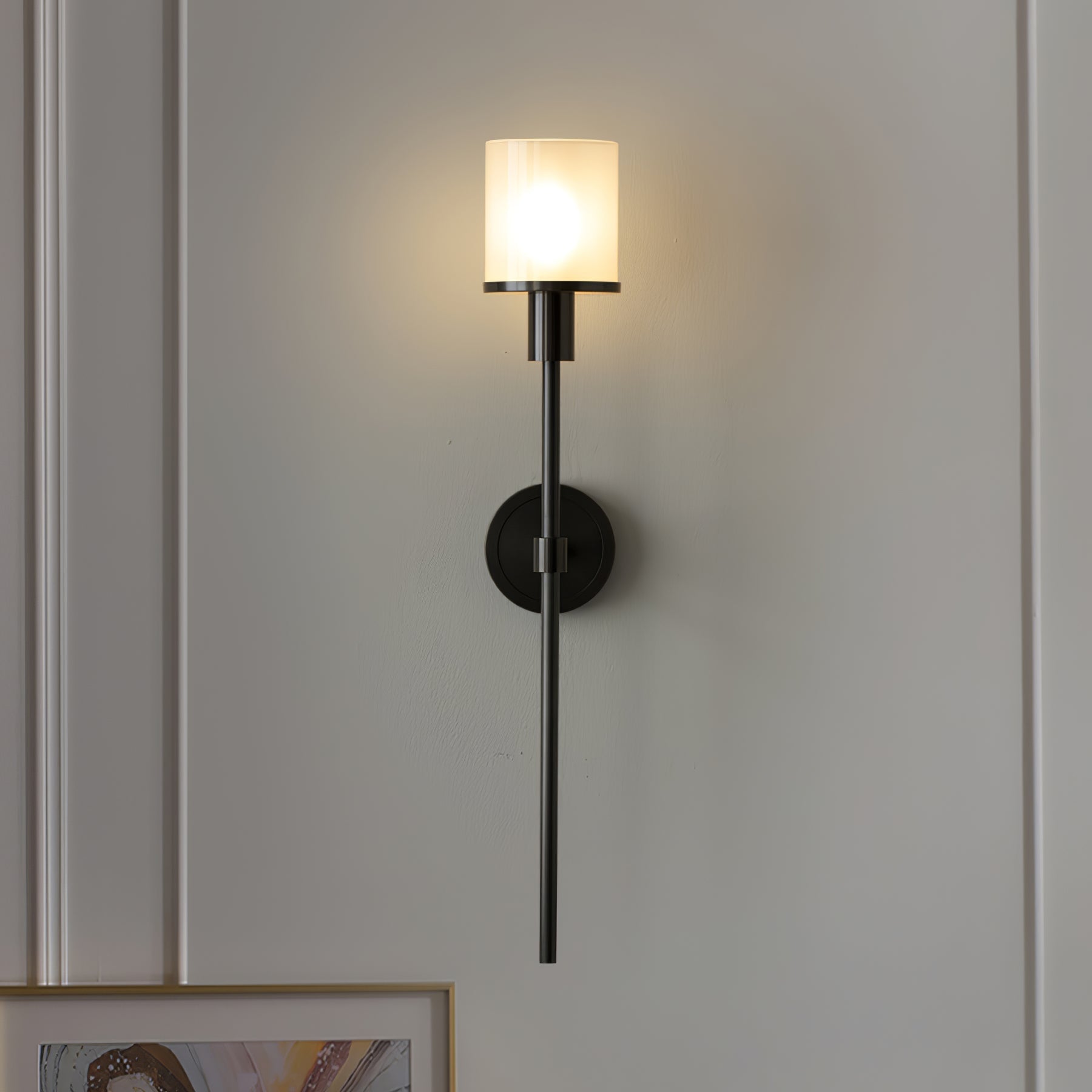 Mycara Nordic Art Classic Alabaster Sconce Wall lamp-Neutral Decor