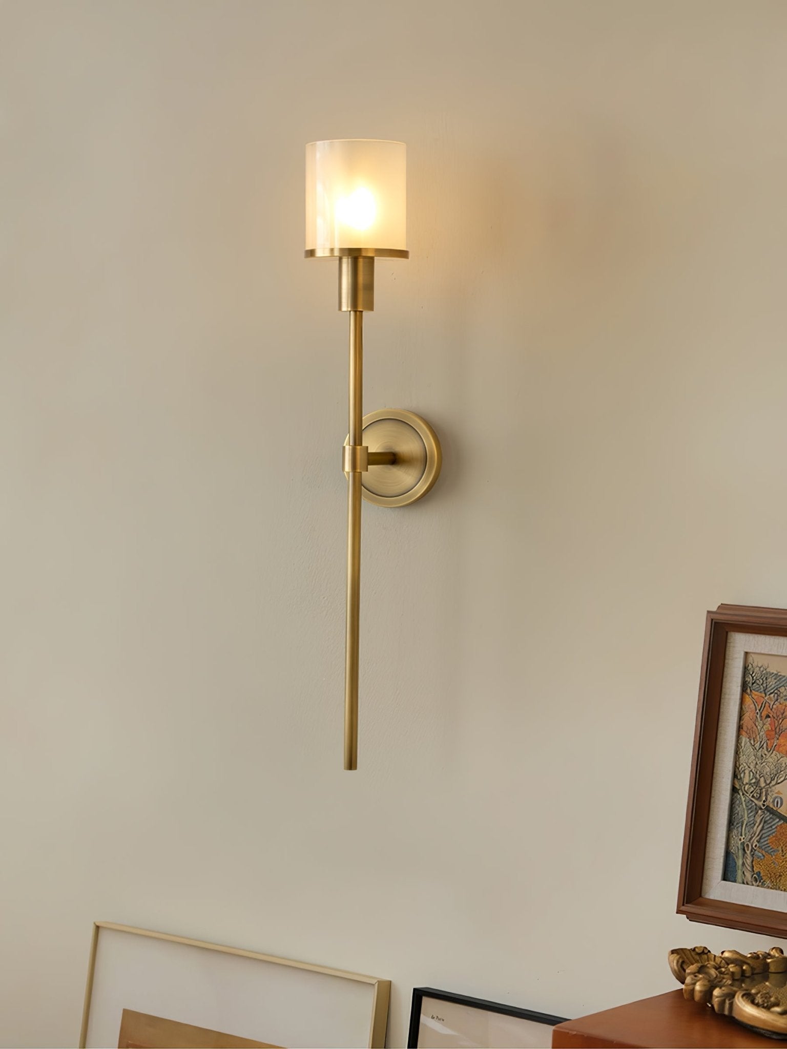 Mycara Nordic Art Classic Alabaster Sconce Wall lamp-Neutral Decor