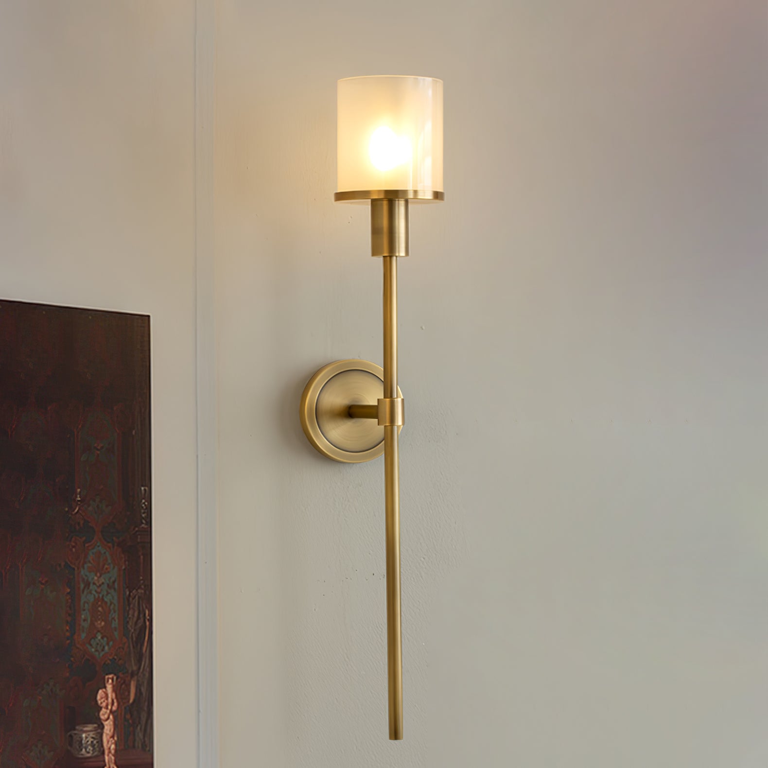 Mycara Nordic Art Classic Alabaster Sconce Wall lamp-Neutral Decor