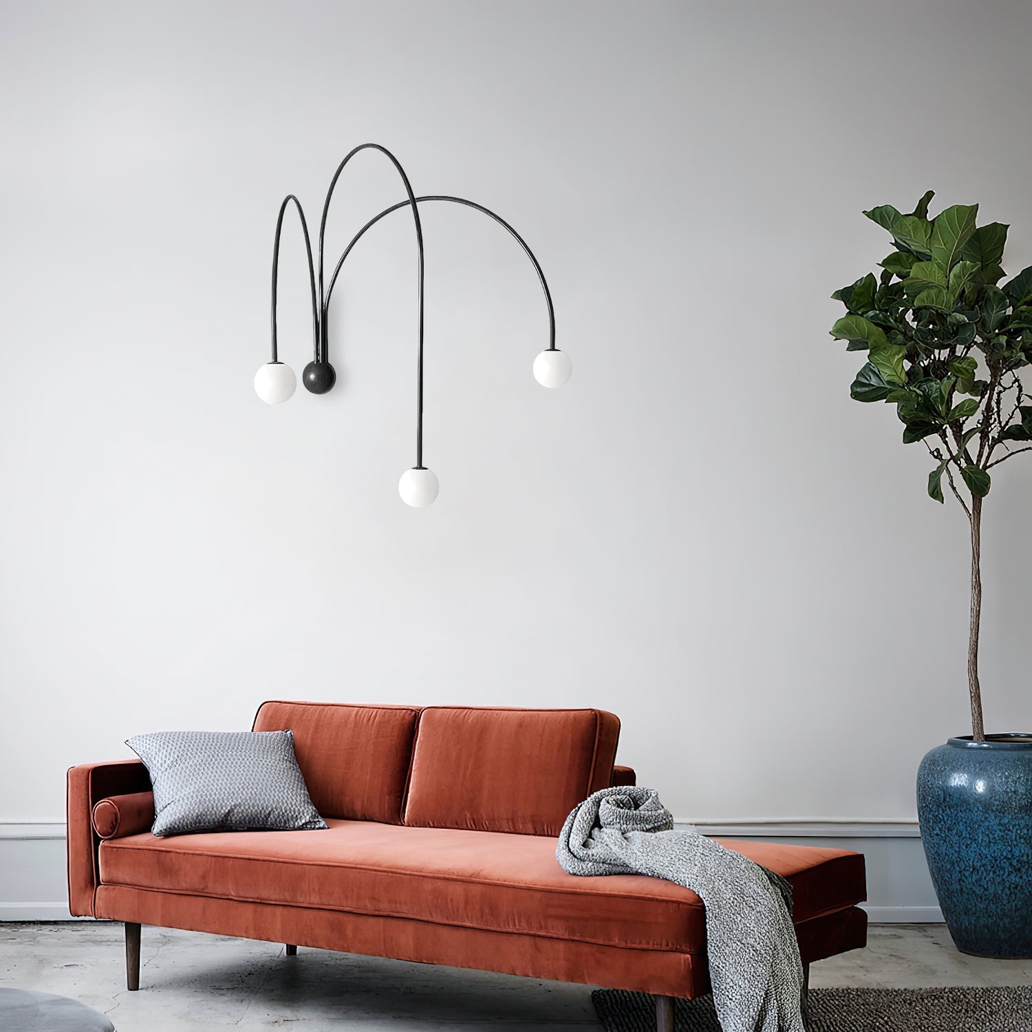 Porthyn Finale Wall Lamp-Neutral Decor