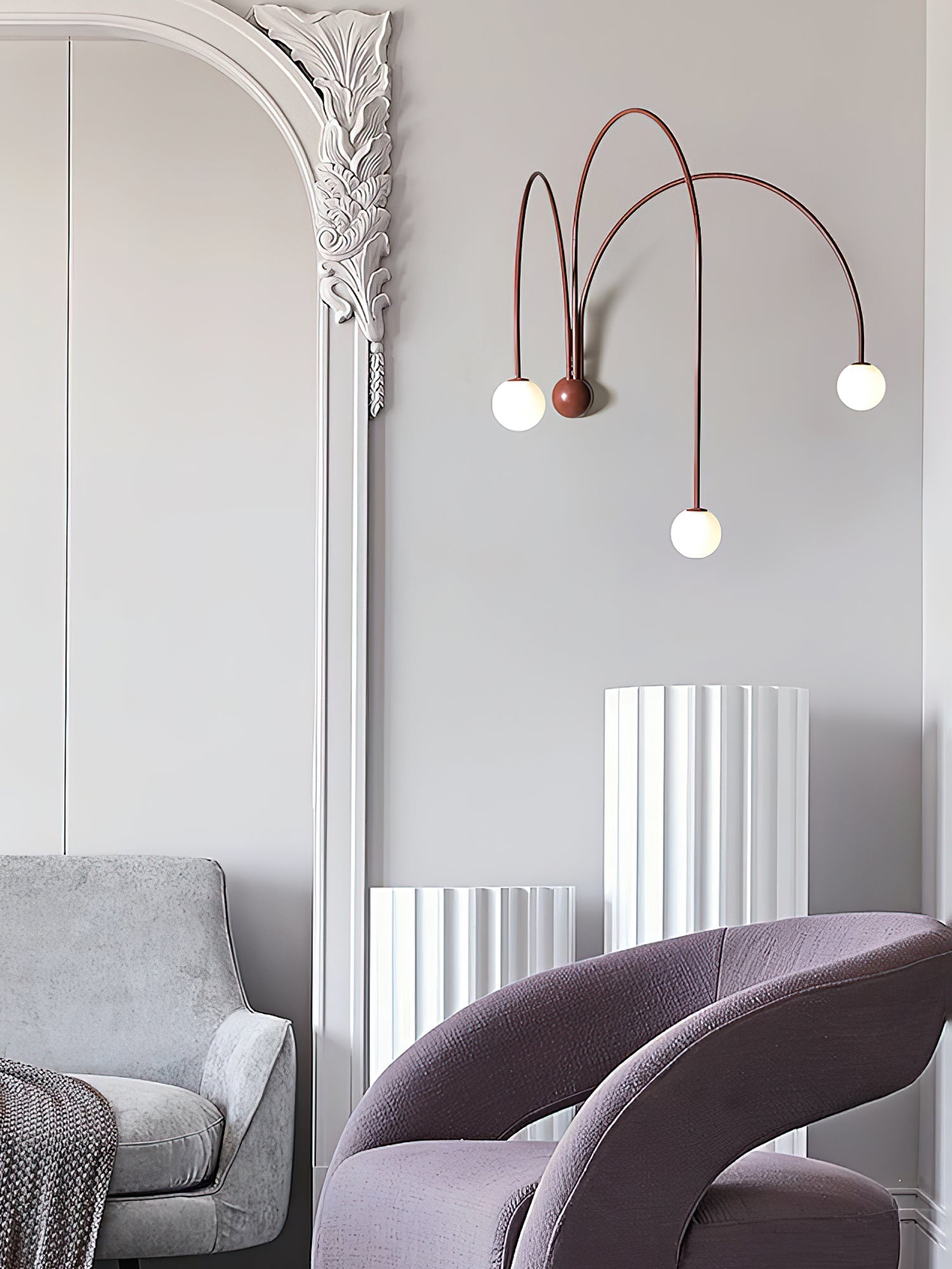 Porthyn Finale Wall Lamp-Neutral Decor