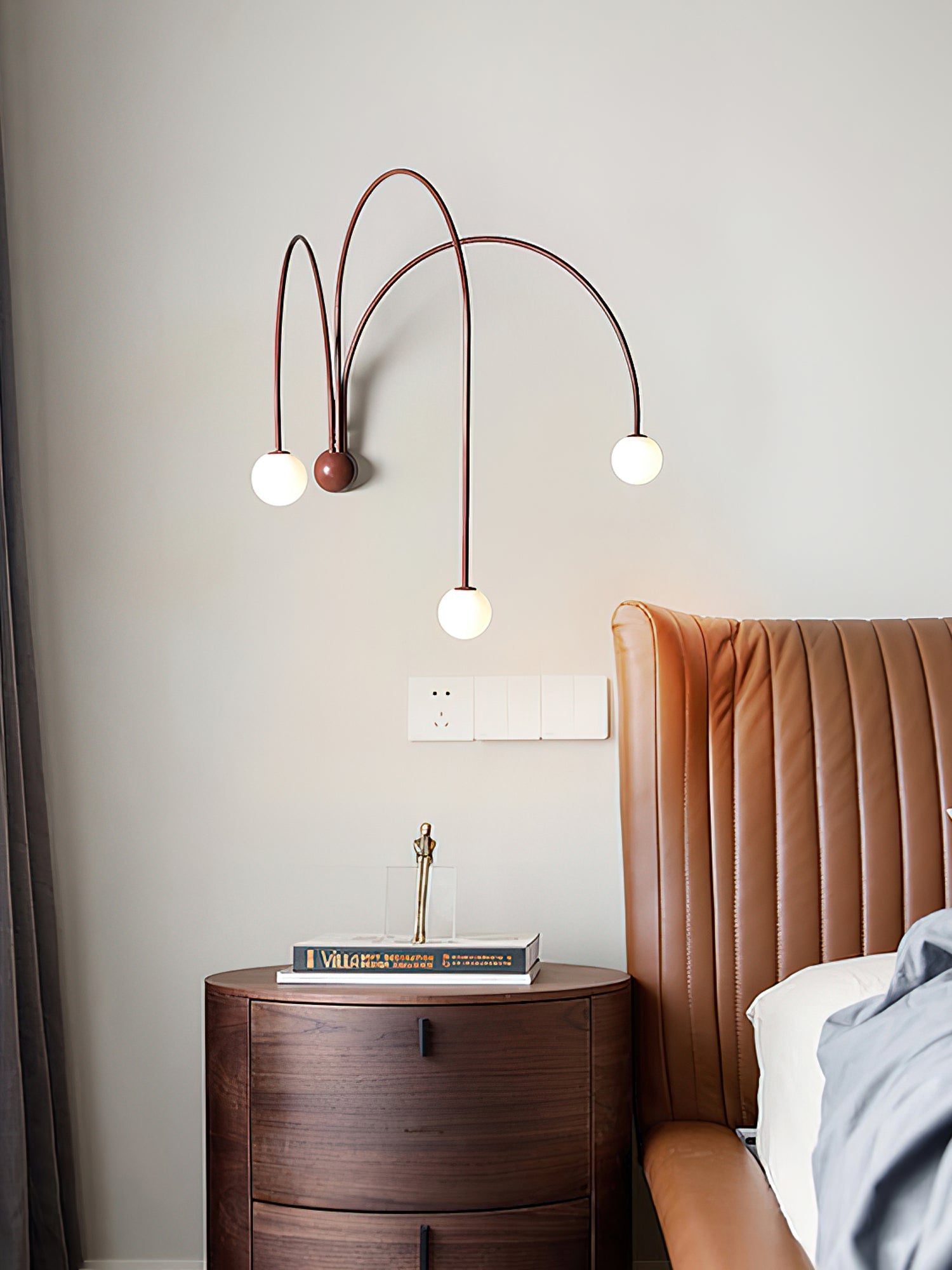 Porthyn Finale Wall Lamp-Neutral Decor