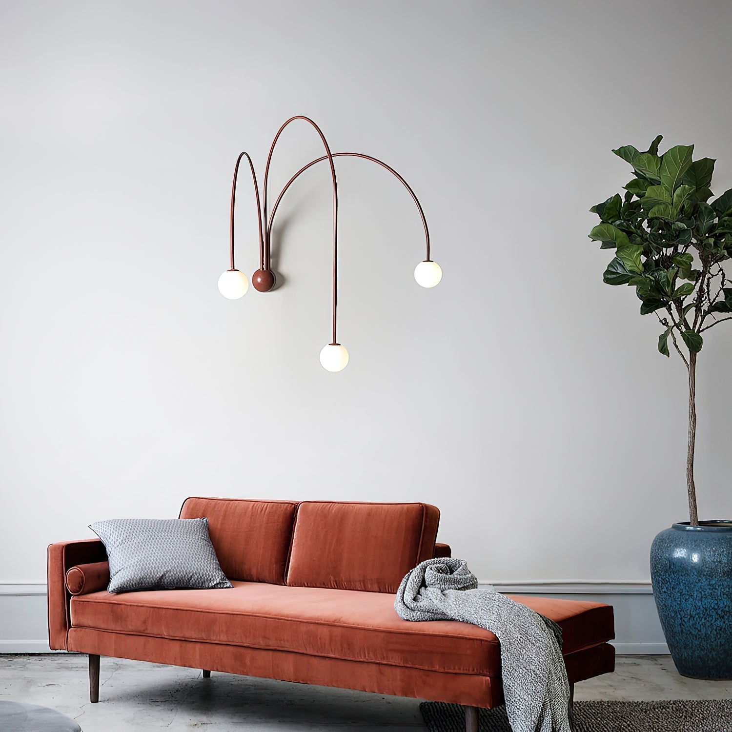 Porthyn Finale Wall Lamp-Neutral Decor