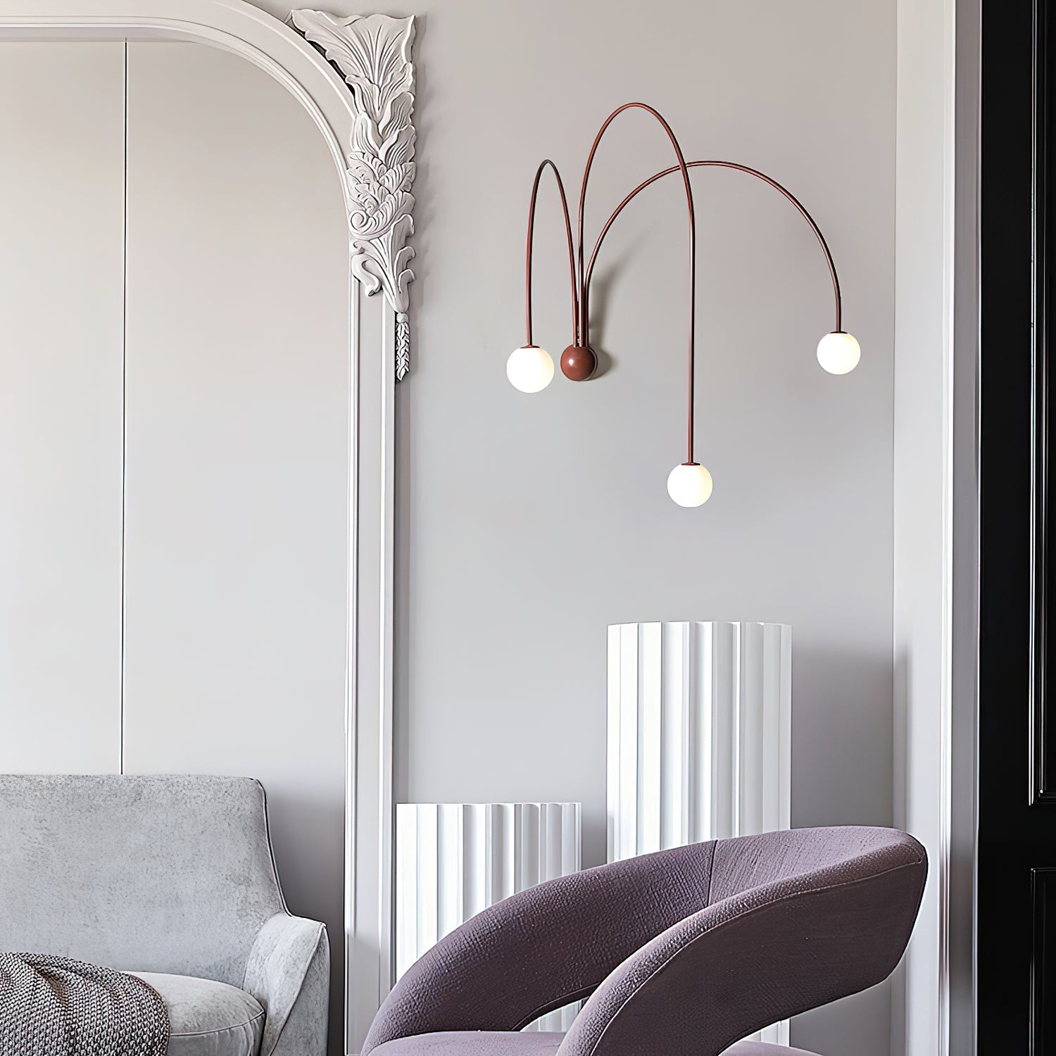 Porthyn Finale Wall Lamp-Neutral Decor