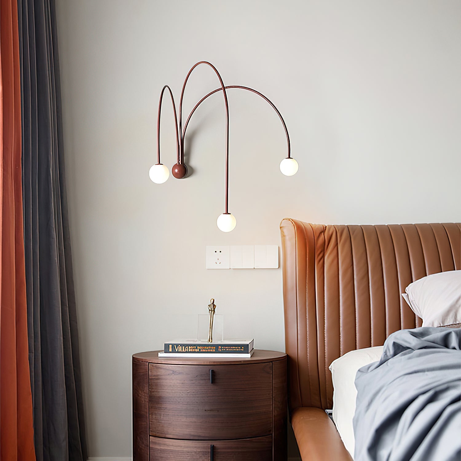Porthyn Finale Wall Lamp-Neutral Decor