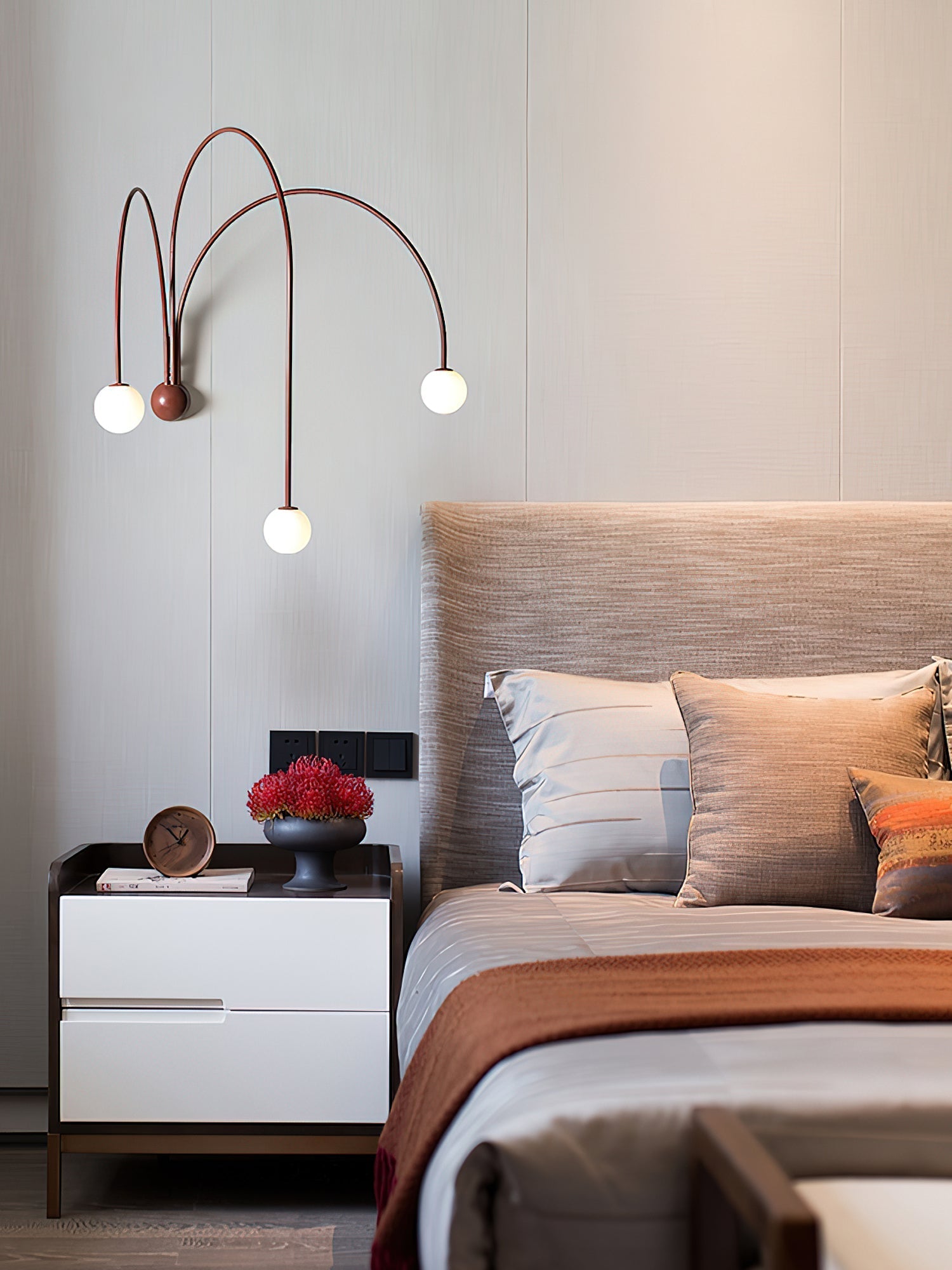 Porthyn Finale Wall Lamp-Neutral Decor