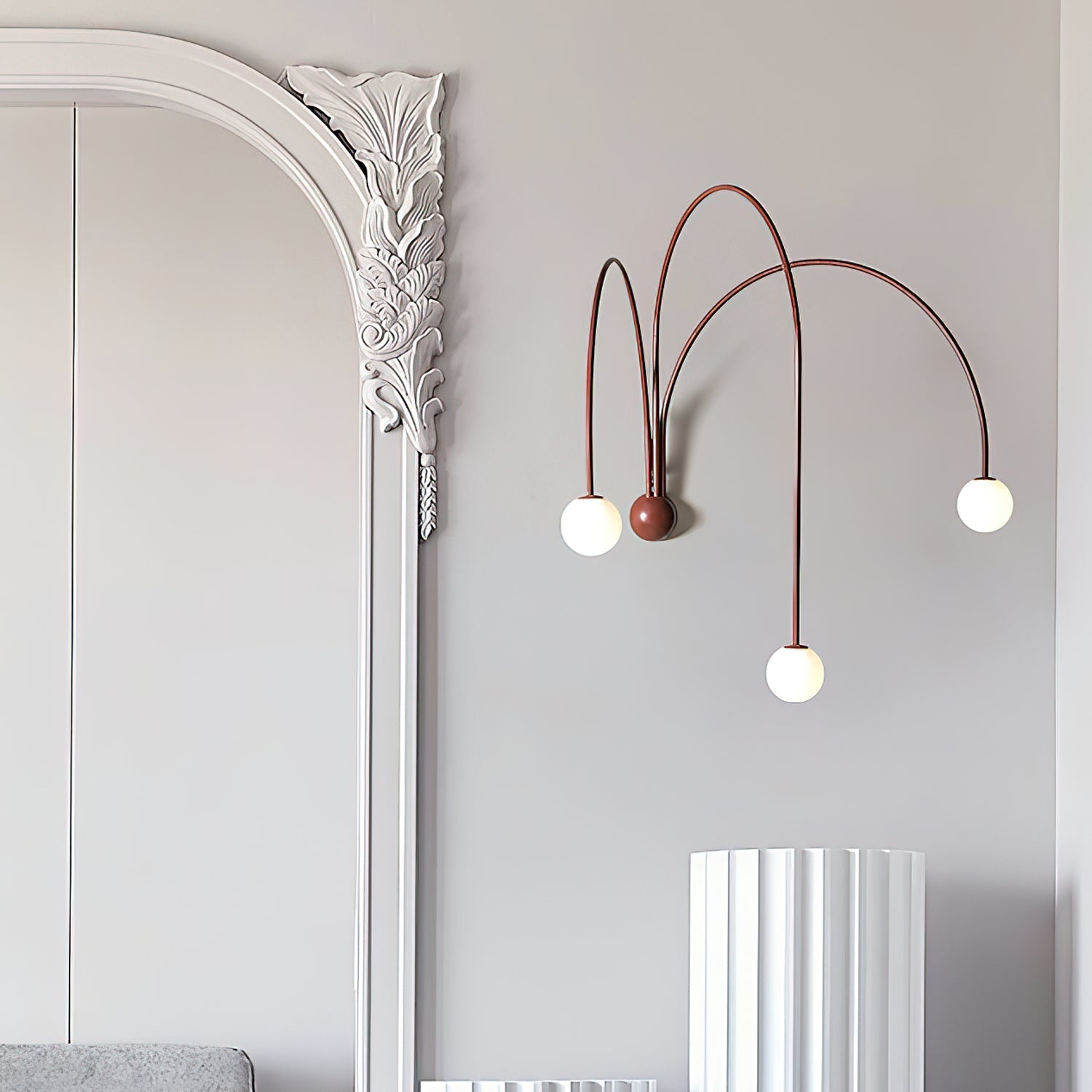 Porthyn Finale Wall Lamp-Neutral Decor