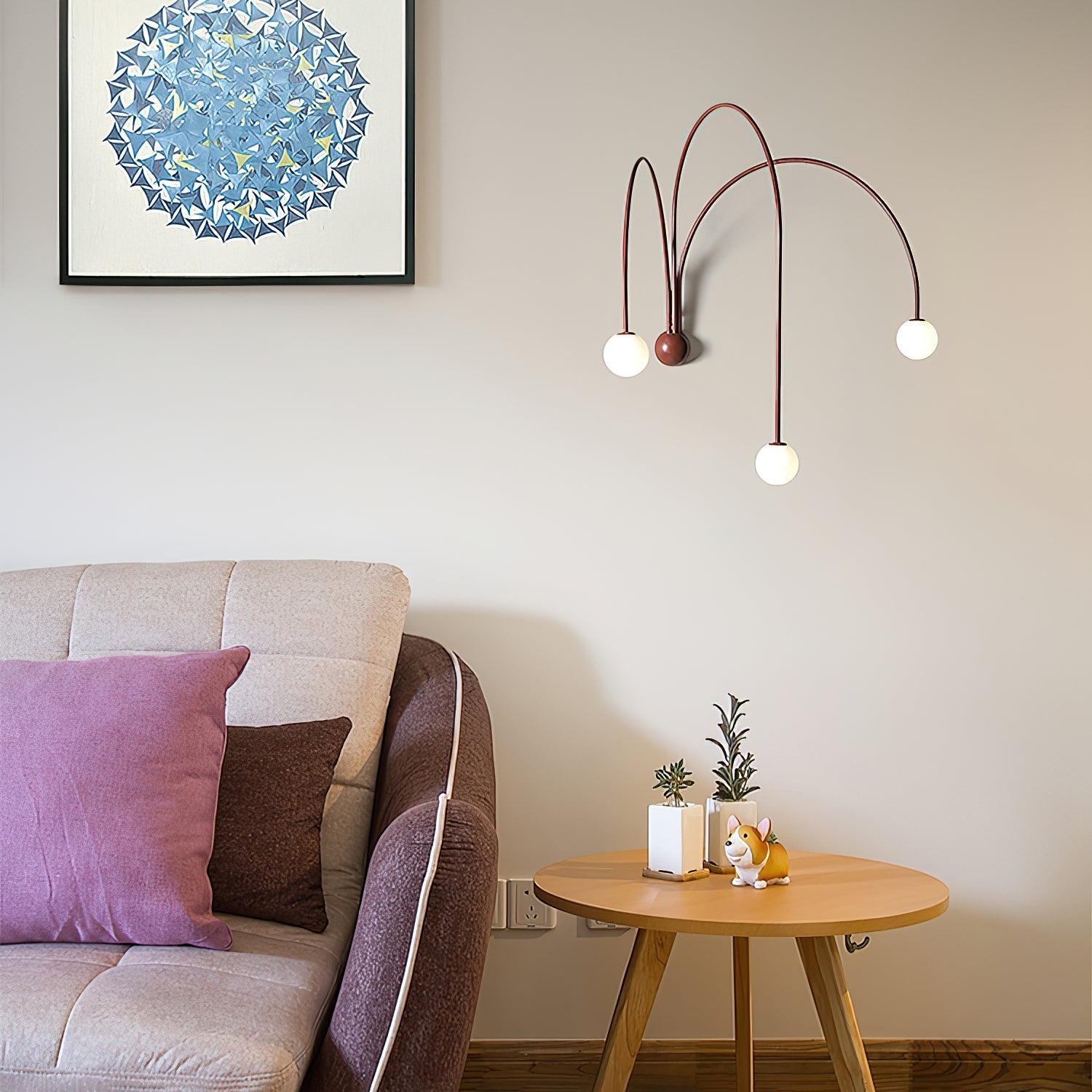 Porthyn Finale Wall Lamp-Neutral Decor