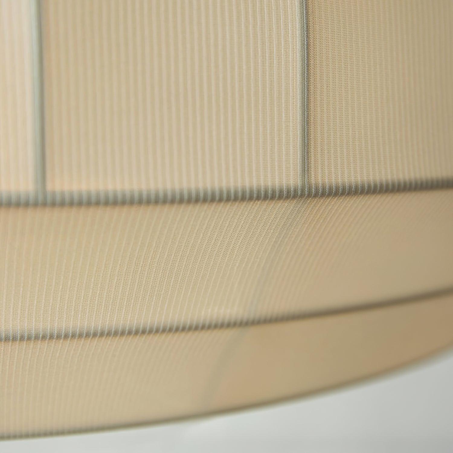 Taro Pendant Lamp Silk Shade White Fabric Vertical Lines Soft Modern Minimalist-Neutral Decor