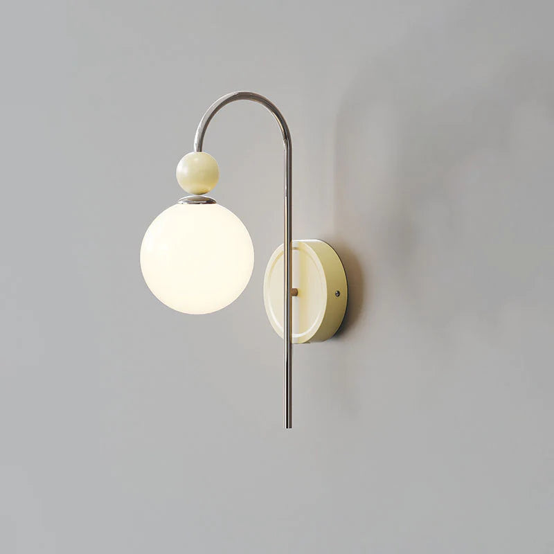 Valentina Modern LED Indoor Wall Lamp Red/Coffee Metal/Glass Bedroom - Neutral Decor