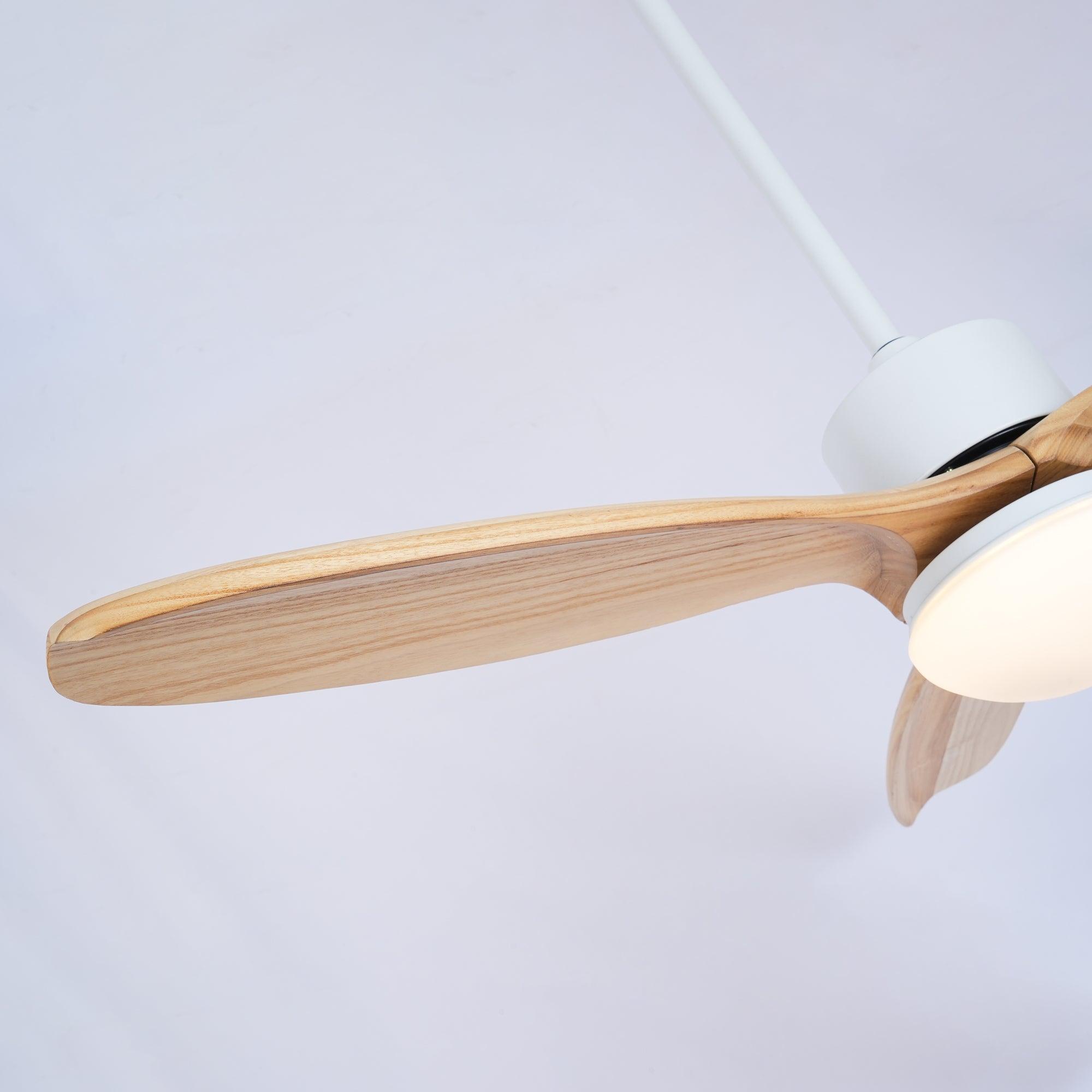 Brivel Elegance Natural Ceiling Fan Light-Neutral Decor