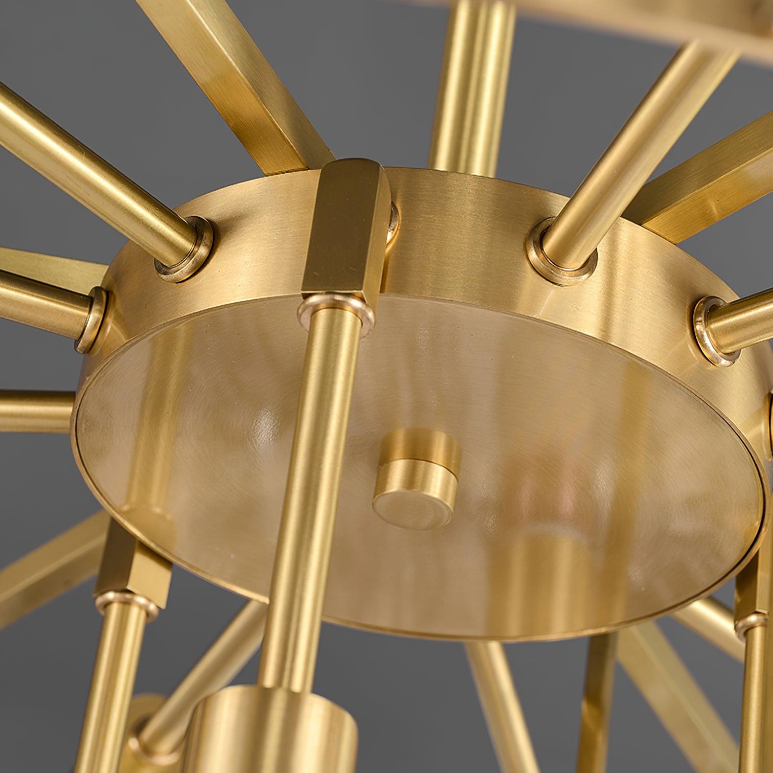 Lustra Chandelier Traditional Classic Glass Metal-Neutral Decor