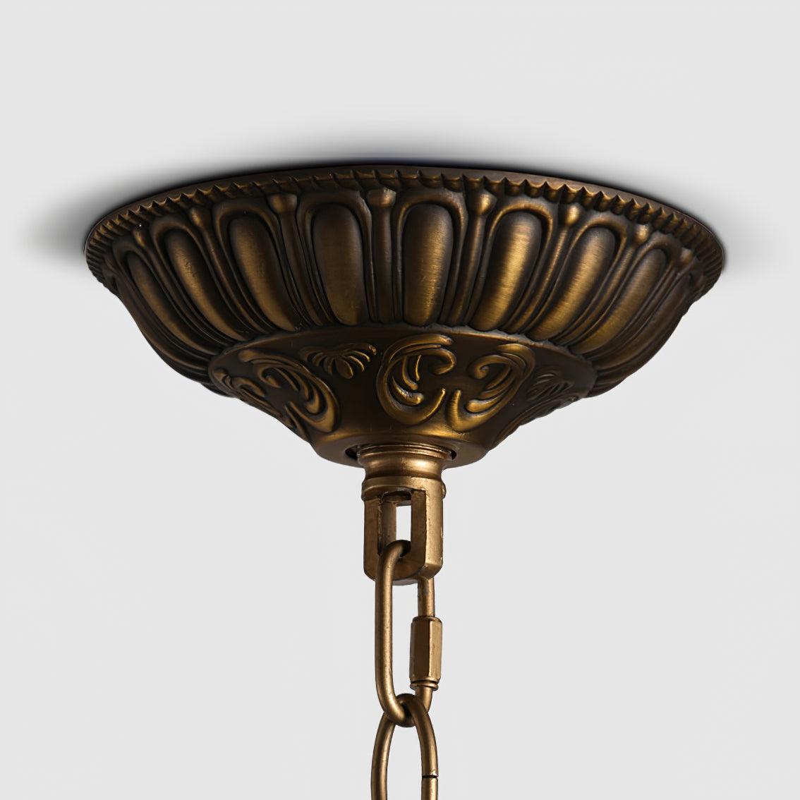 Jelt Chandelier Gold Globe Crystal Vintage-Neutral Decor