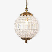 Jelt Chandelier Gold Globe Crystal Vintage-Neutral Decor