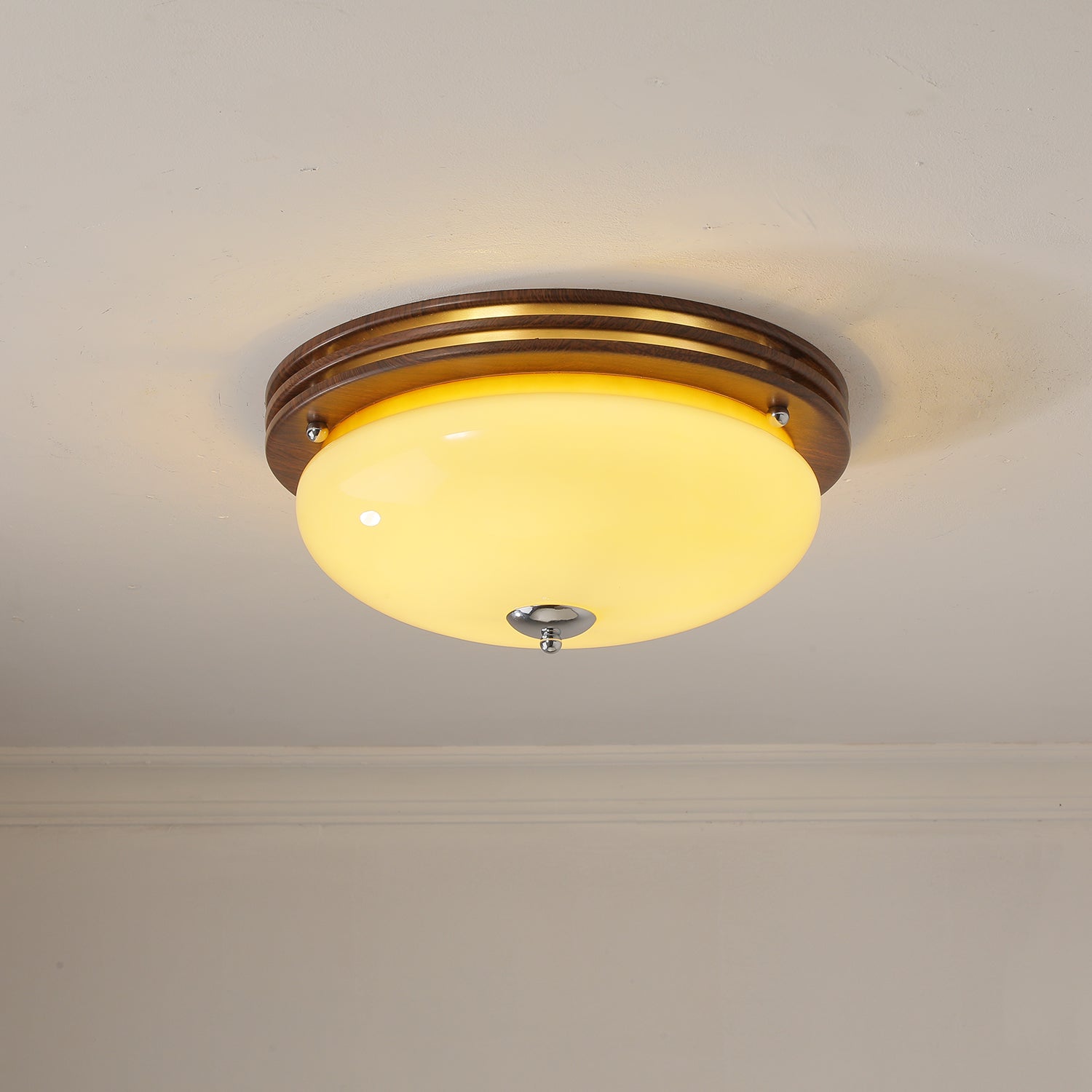 Lysilarae Nordic Art Classic Sphere Glass Ceiling Light-Neutral Decor