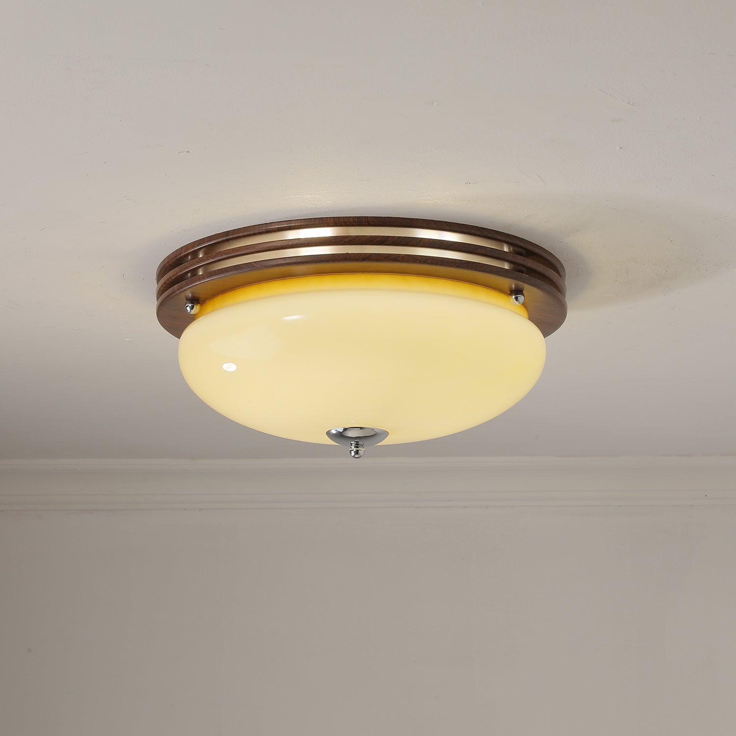 Lysilarae Nordic Art Classic Sphere Glass Ceiling Light-Neutral Decor