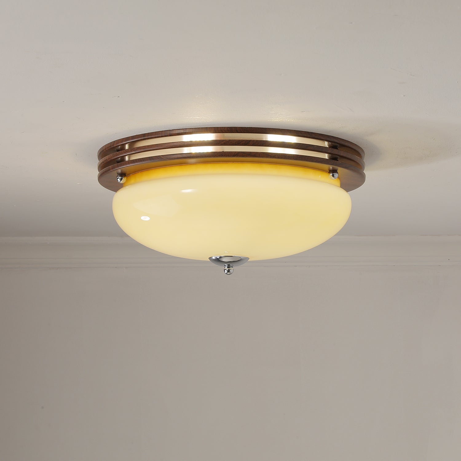 Lysilarae Nordic Art Classic Sphere Glass Ceiling Light-Neutral Decor