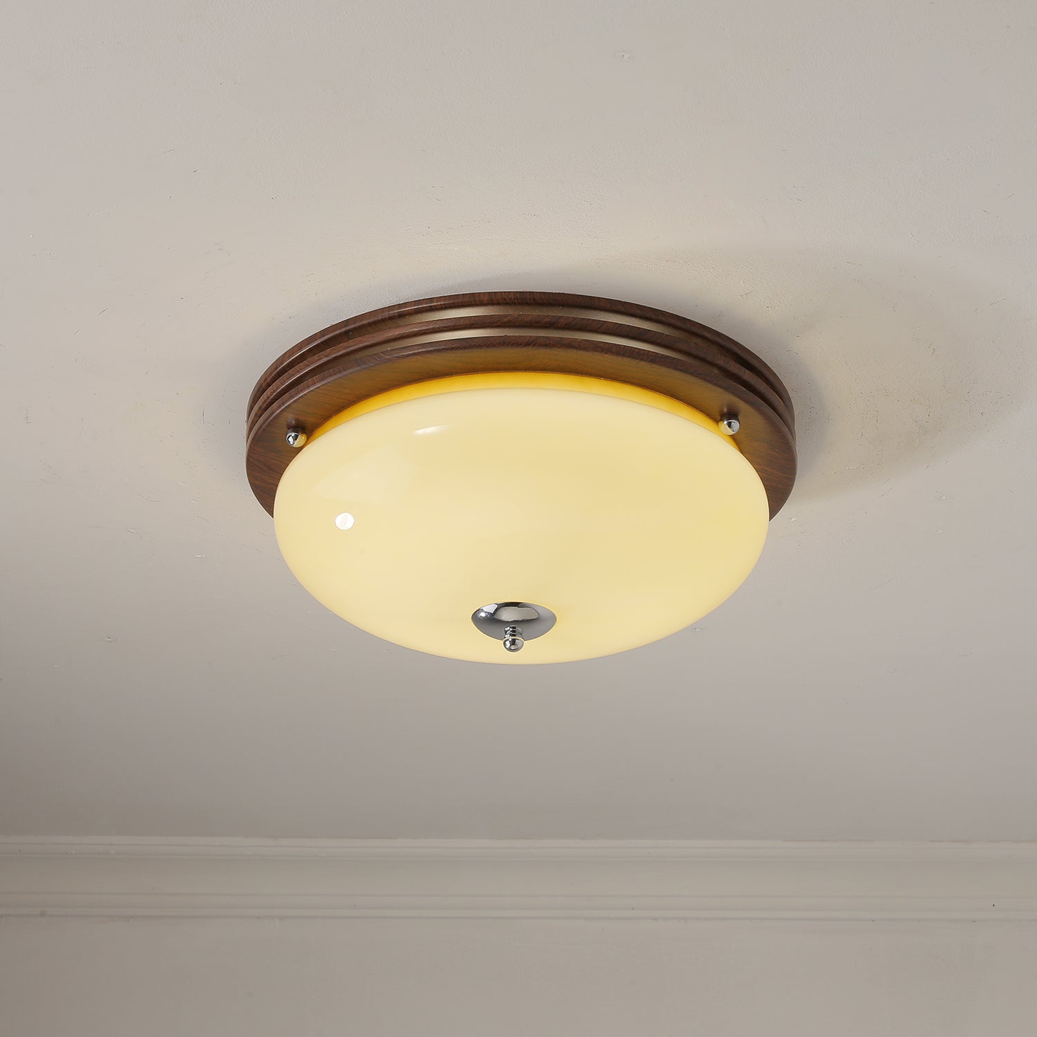 Lysilarae Nordic Art Classic Sphere Glass Ceiling Light-Neutral Decor