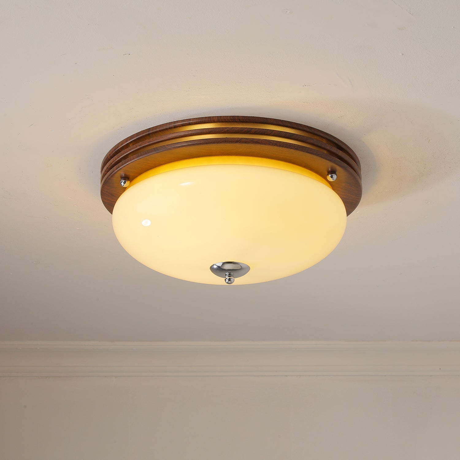 Lysilarae Nordic Art Classic Sphere Glass Ceiling Light-Neutral Decor