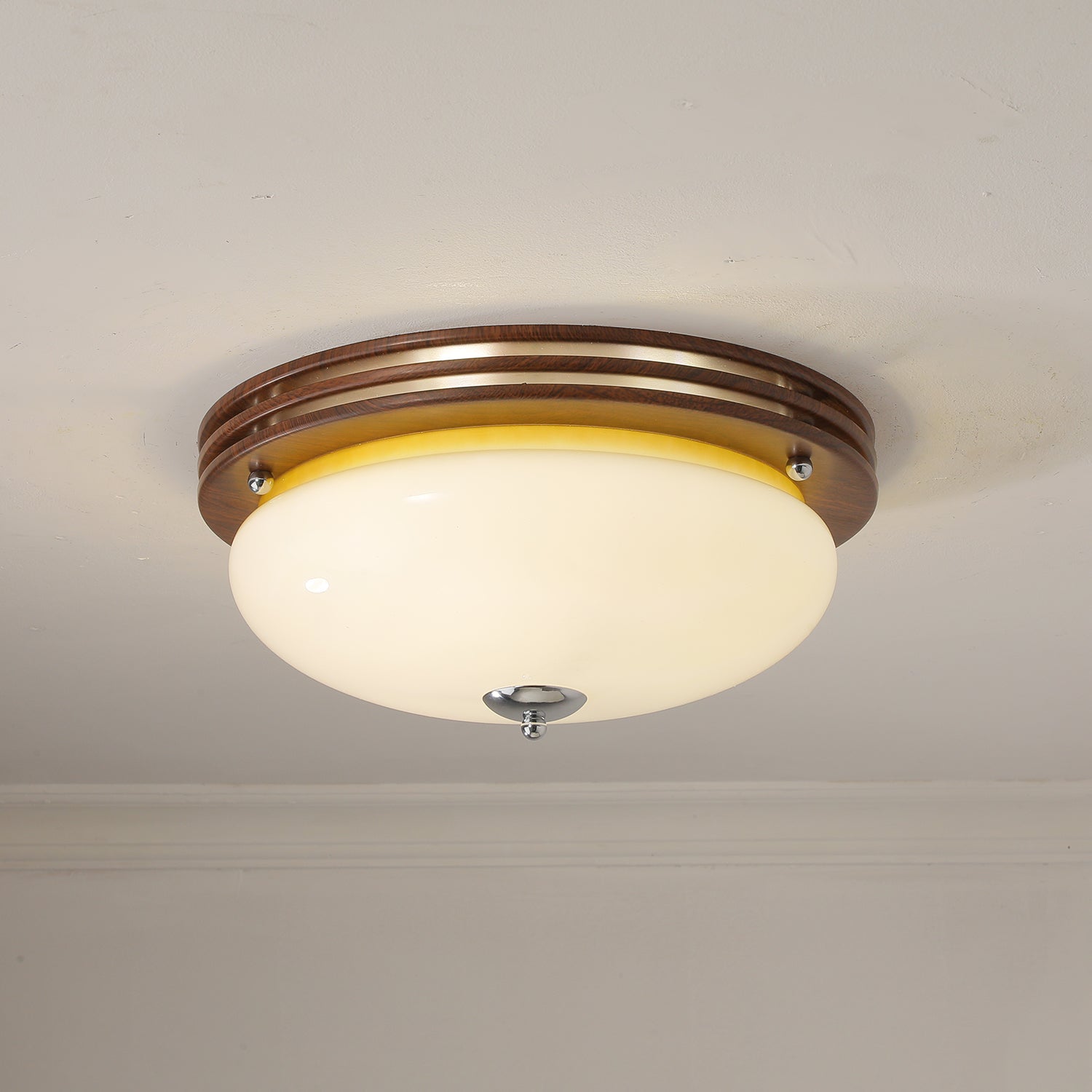Lysilarae Nordic Art Classic Sphere Glass Ceiling Light-Neutral Decor