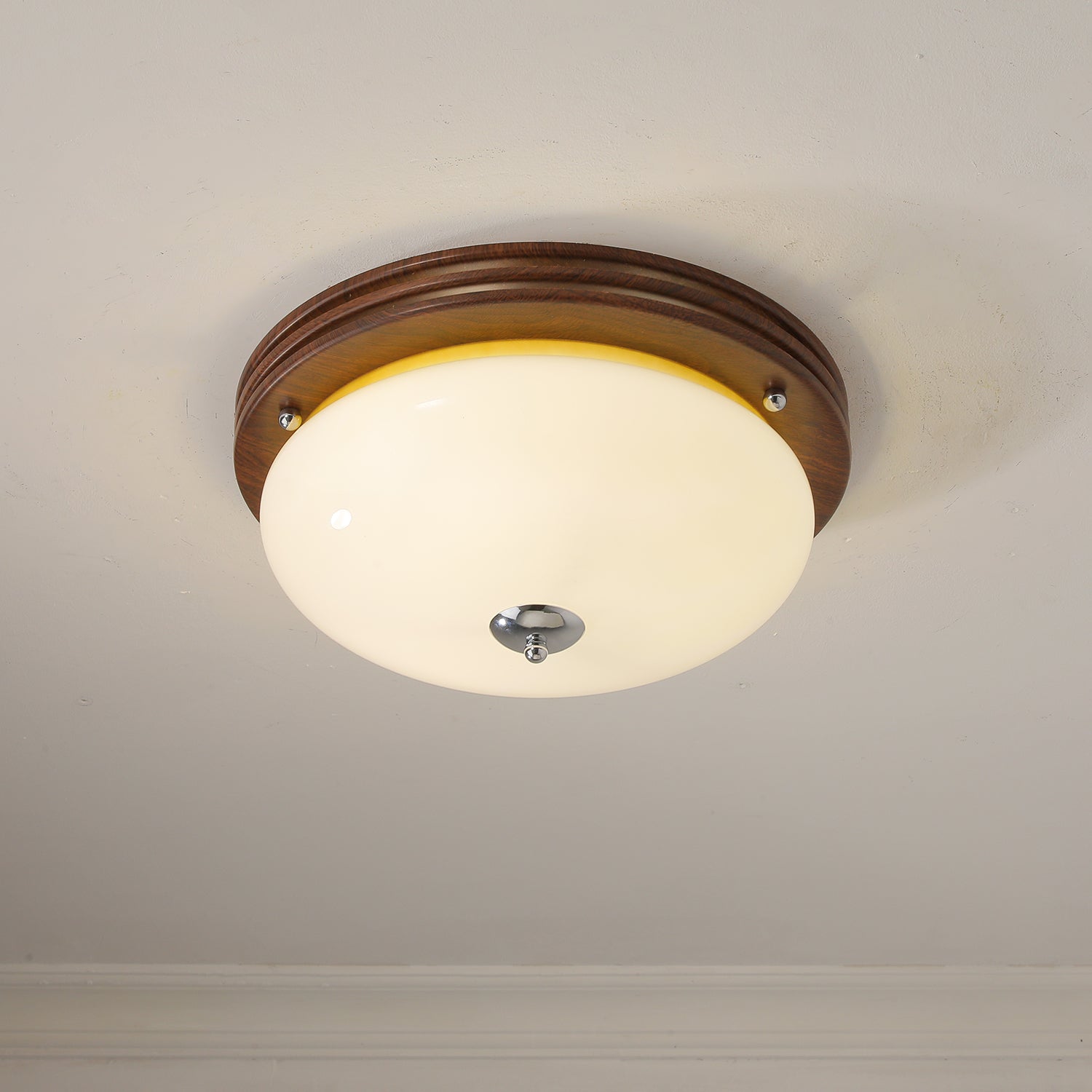 Lysilarae Nordic Art Classic Sphere Glass Ceiling Light-Neutral Decor