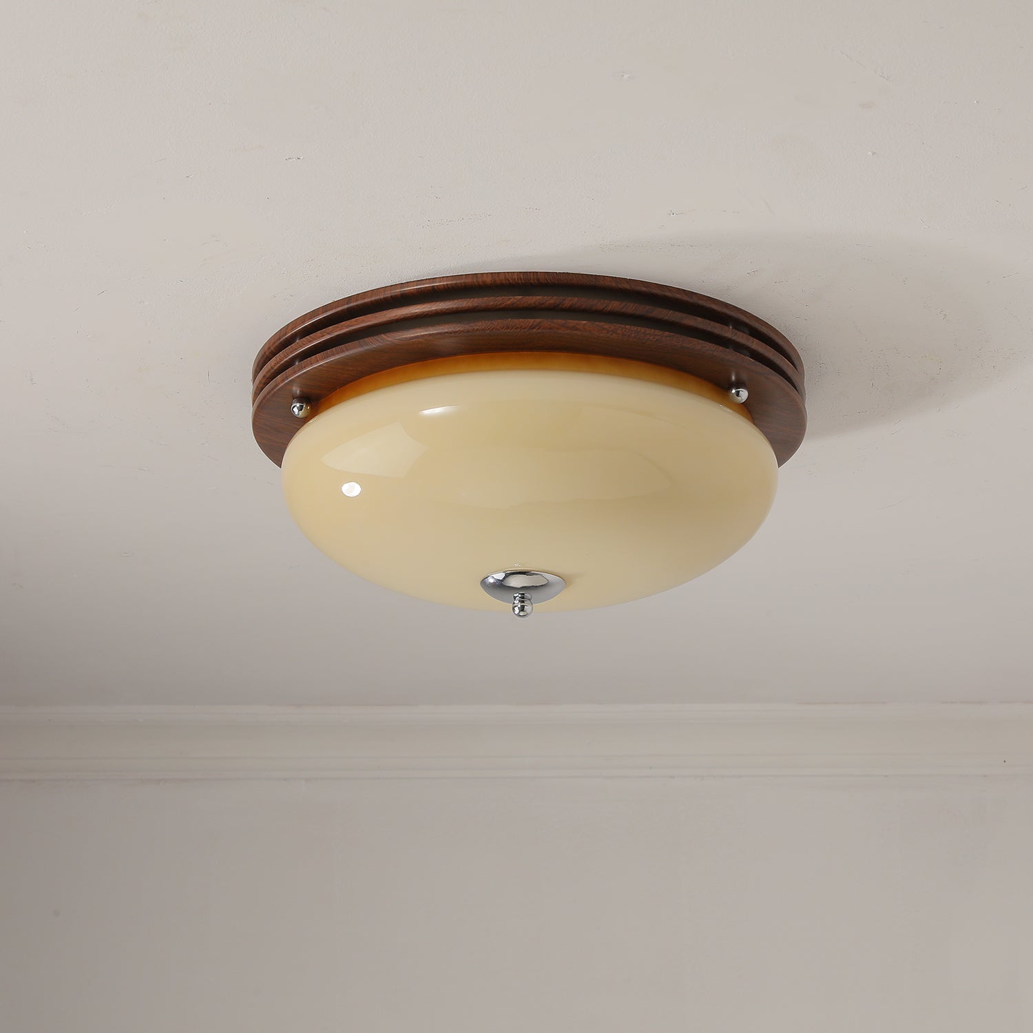 Lysilarae Nordic Art Classic Sphere Glass Ceiling Light-Neutral Decor