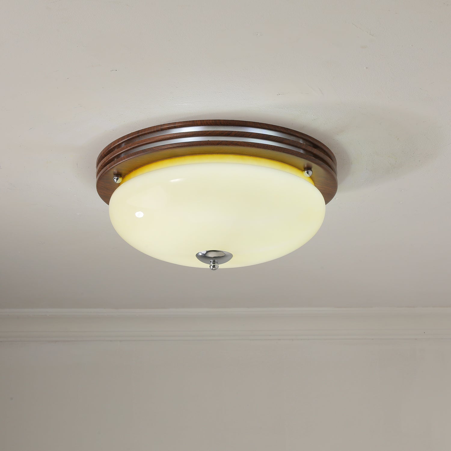 Lysilarae Nordic Art Classic Sphere Glass Ceiling Light-Neutral Decor