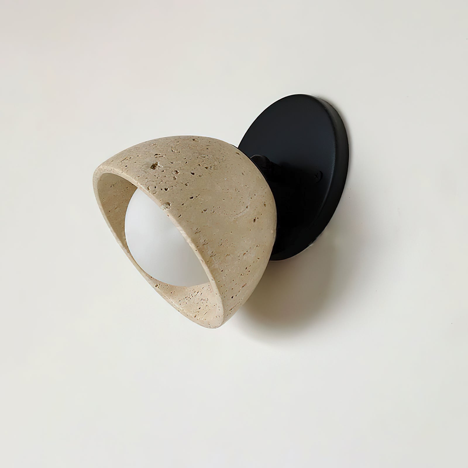 Lia Travertine Wall Light-Neutral Decor
