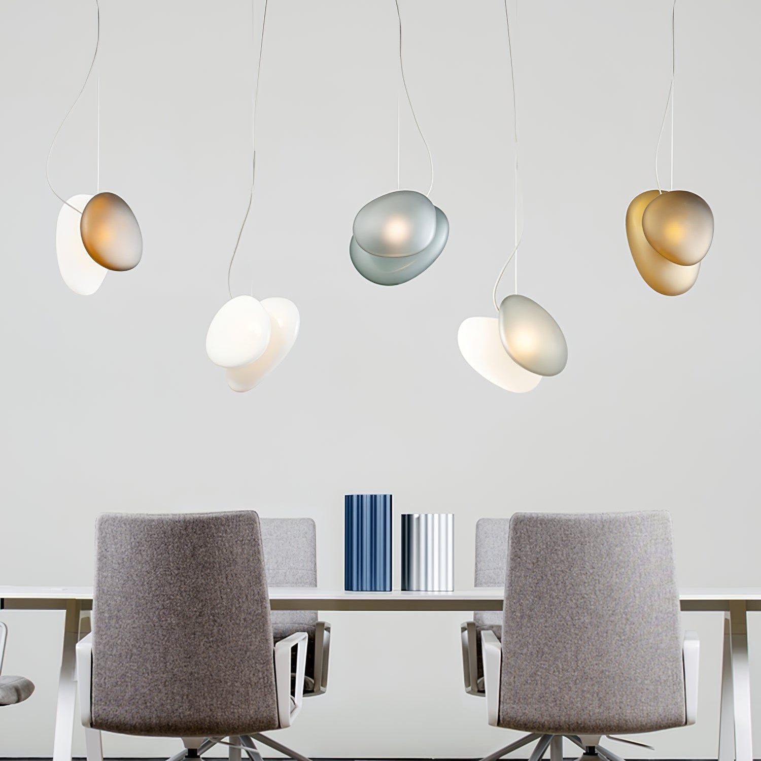 Mervan Frosted Glass Pendant Light-Neutral Decor