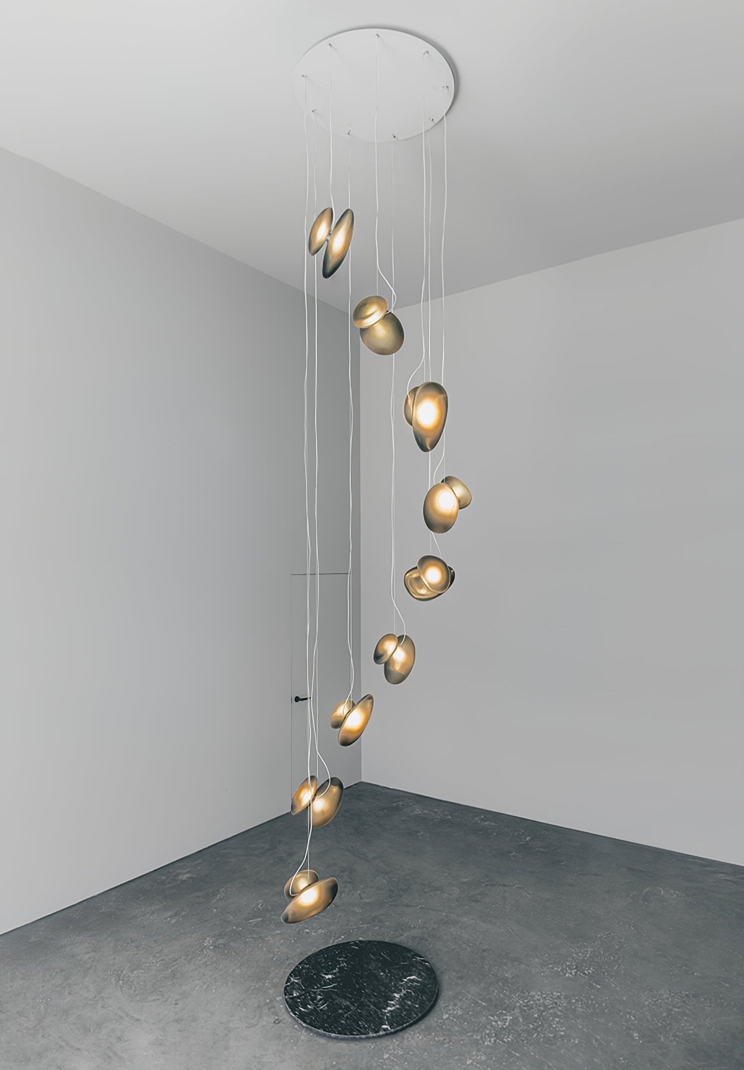 Mervan Frosted Glass Pendant Light-Neutral Decor