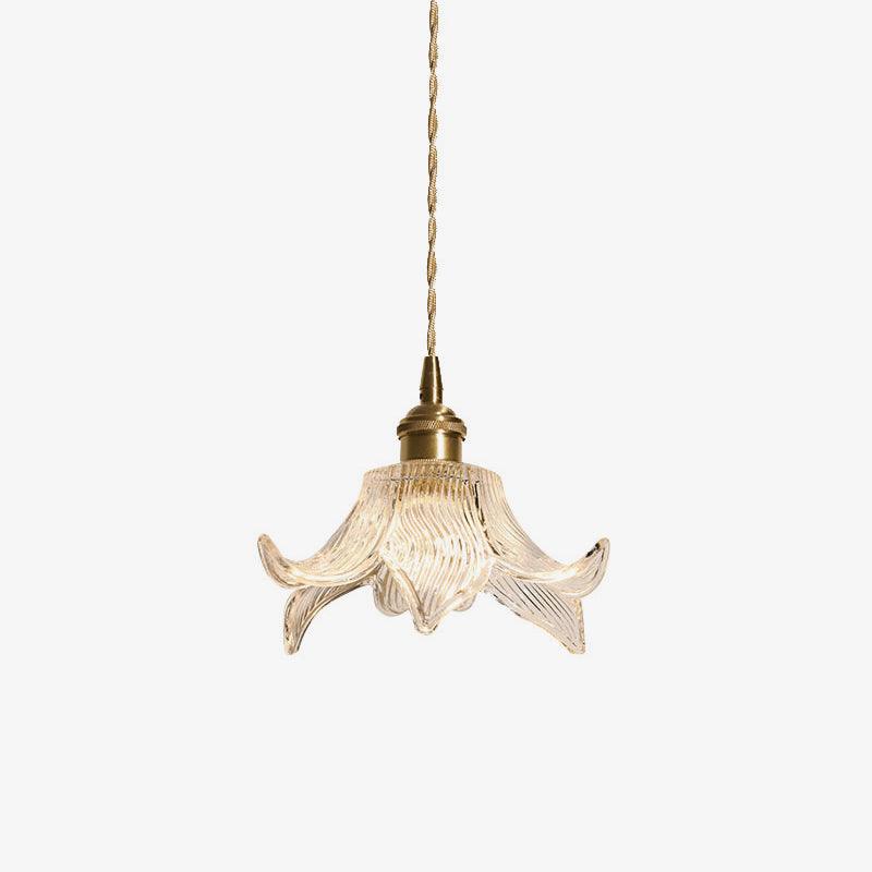Aell Brass & Glass Glam Pendant Light-Neutral Decor